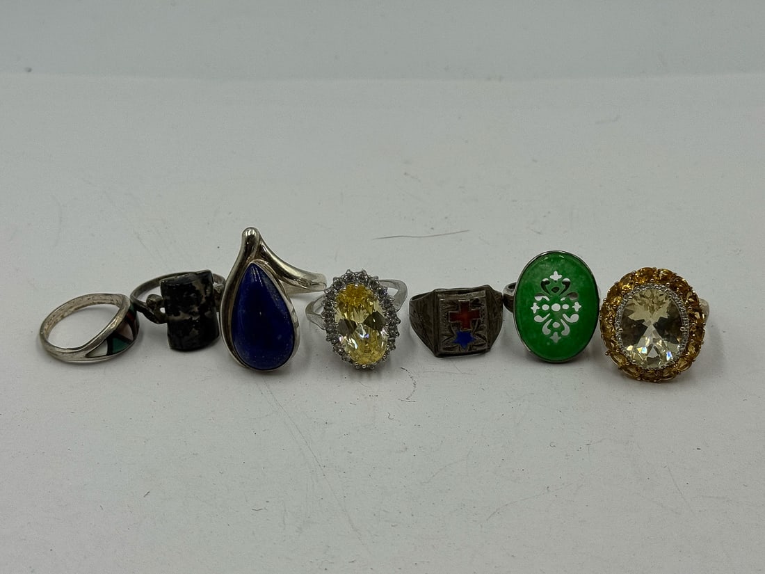 STERLING SILVER GEMSTONE BLING RINGS: STERLING SILVER GEMSTONE BLING RINGS
