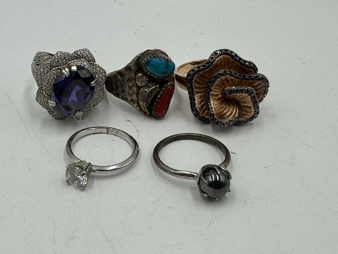 STERLING SILVER GEMSTONE BLING RINGS: STERLING SILVER GEMSTONE BLING RINGS