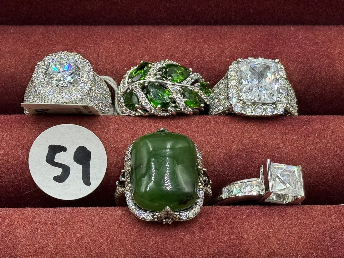 STERLING SILVER GEMSTONE BLING RINGS: STERLING SILVER GEMSTONE BLING RINGS