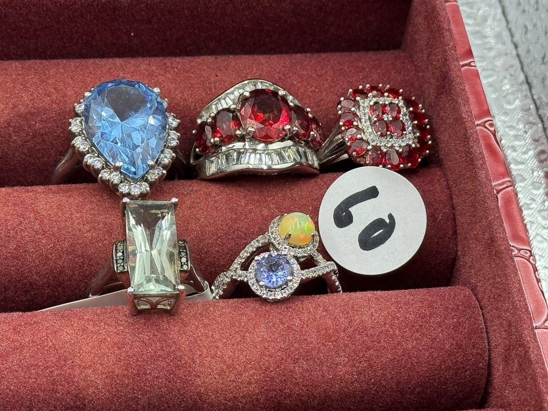 STERLING SILVER GEMSTONE BLING RINGS: STERLING SILVER GEMSTONE BLING RINGS