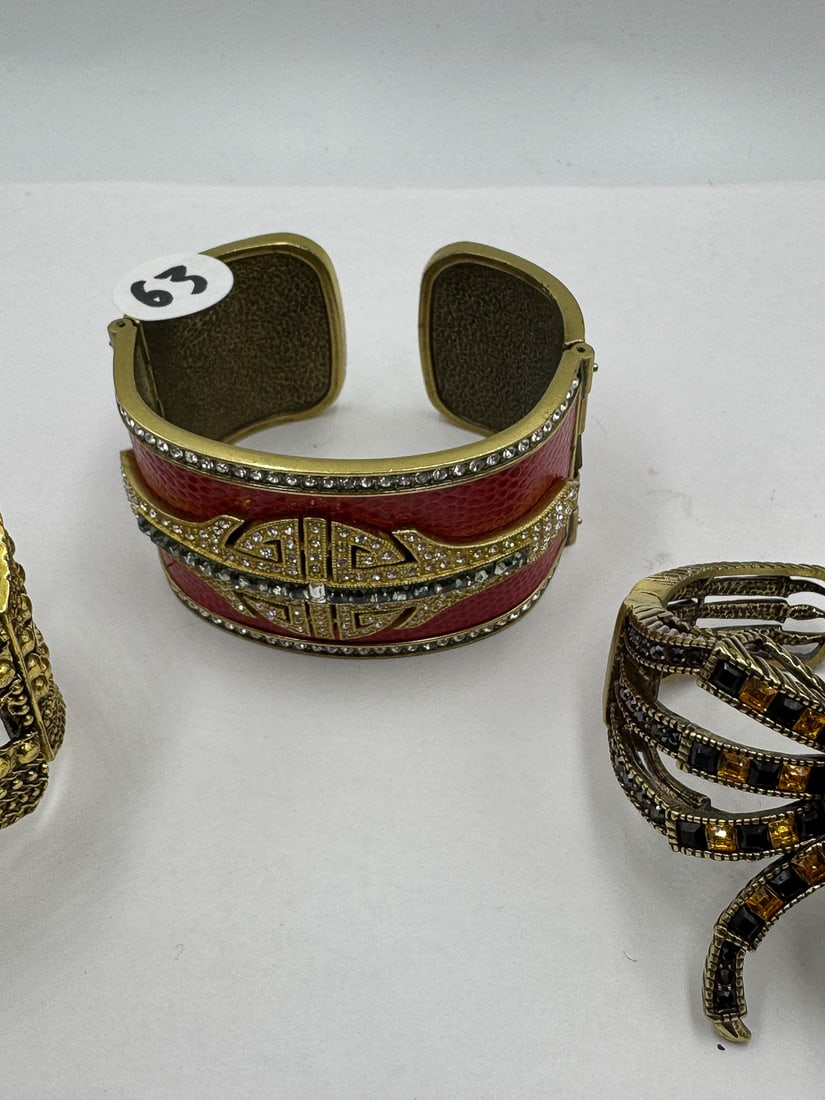3 HEIDE DAUS CUFF BRACELETS - 3