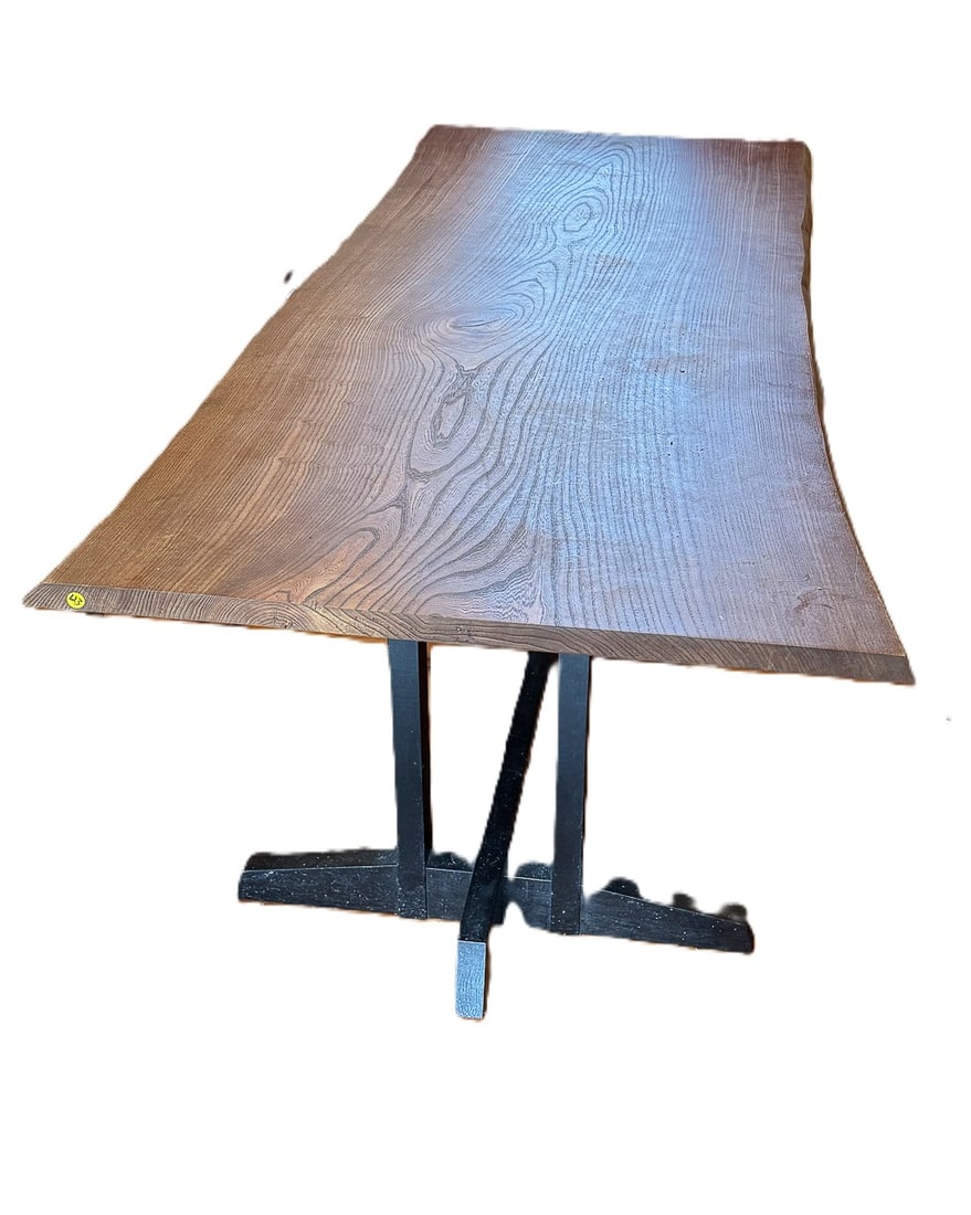 LARGE CUSTOM LIVE EDGE WALNUT TABLE, 96" X 40" X 31" (1 of 4)