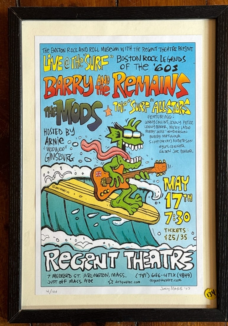 JOEY MARS CONCERT POSTER 4/100 SIGNED, 14.5" X 20.5" (1 of 6)