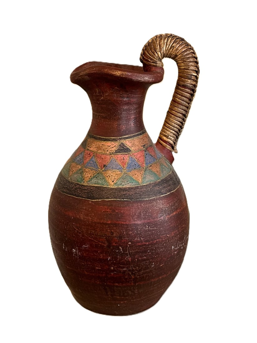 VINTAGE TERRA COTTA JUG, 19" X 9" X 18" (1 of 3)