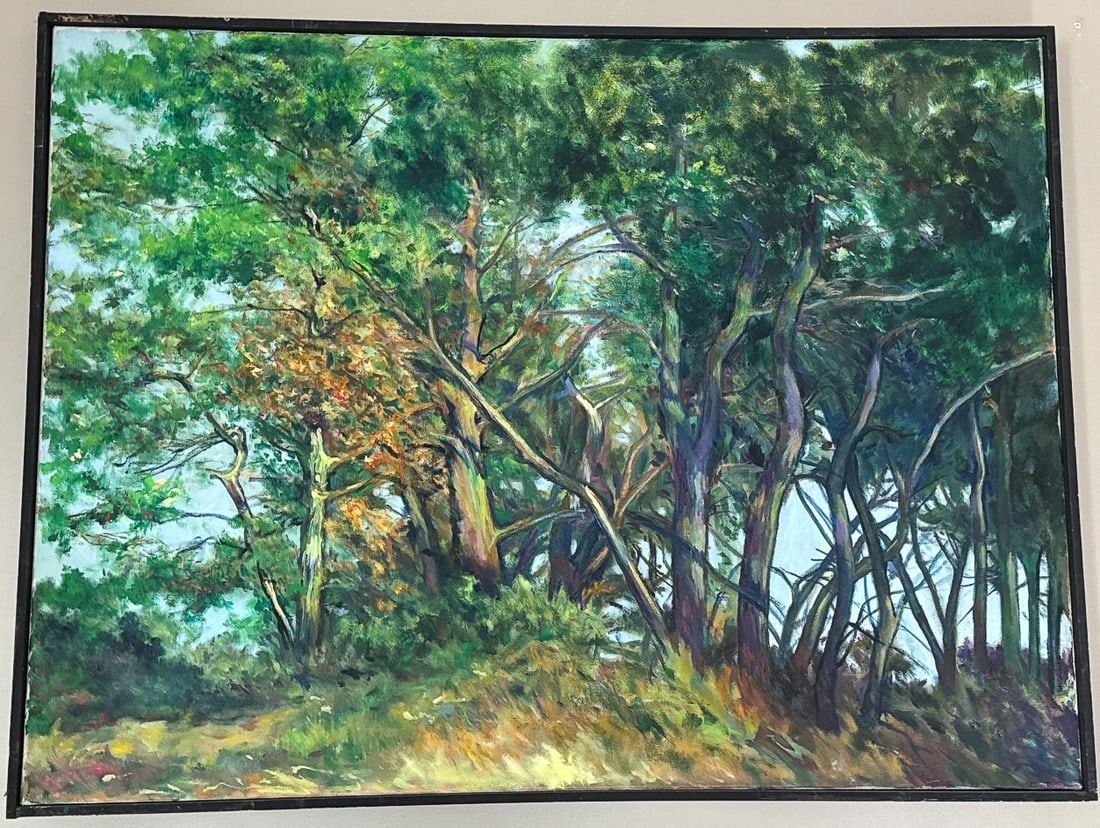 FRANK MILBY, LARGE LANDSCAPE WITH TREES, 31" X 41" (1 of 7)