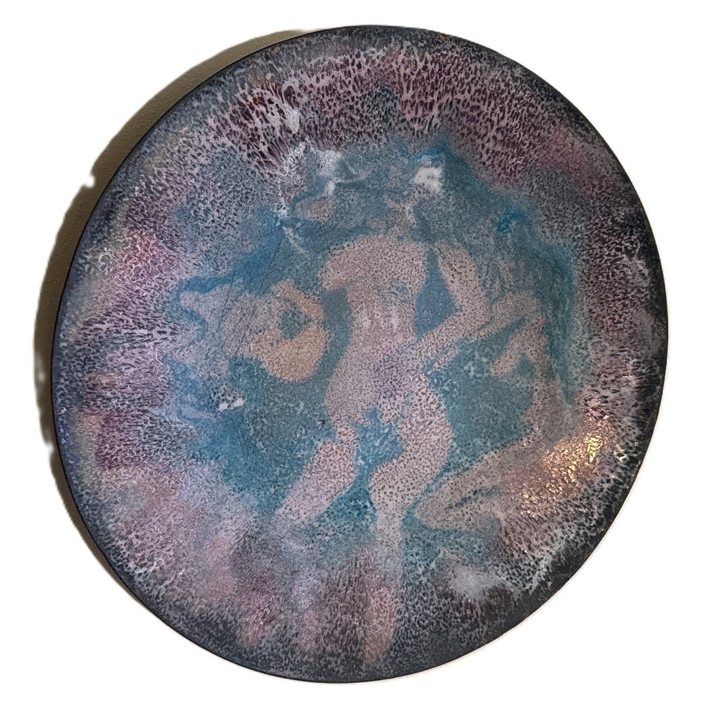 RICHARD PEPITONE MCM ENAMEL CHARGERS 13" Diameter (1 of 4)