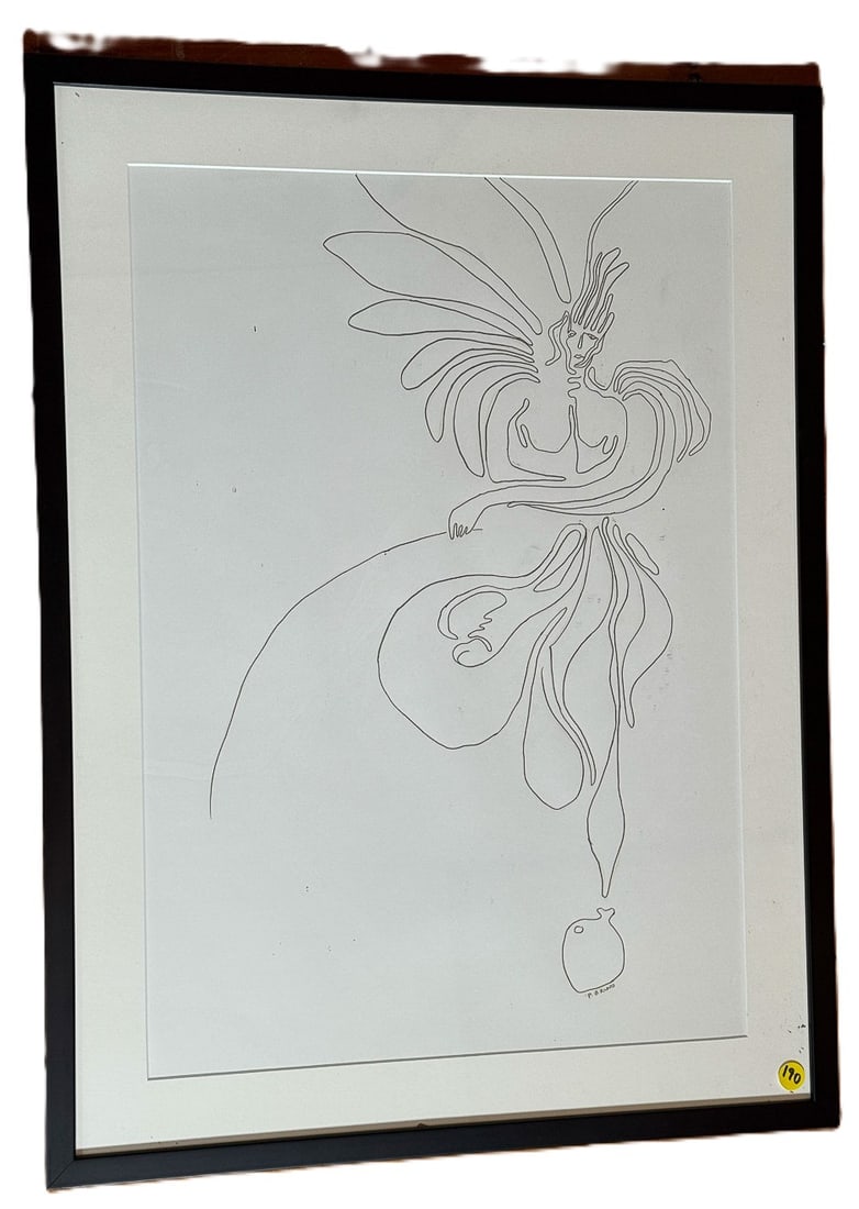 PAUL BRUNO PEN AND INK 18"X14" (1 of 4)