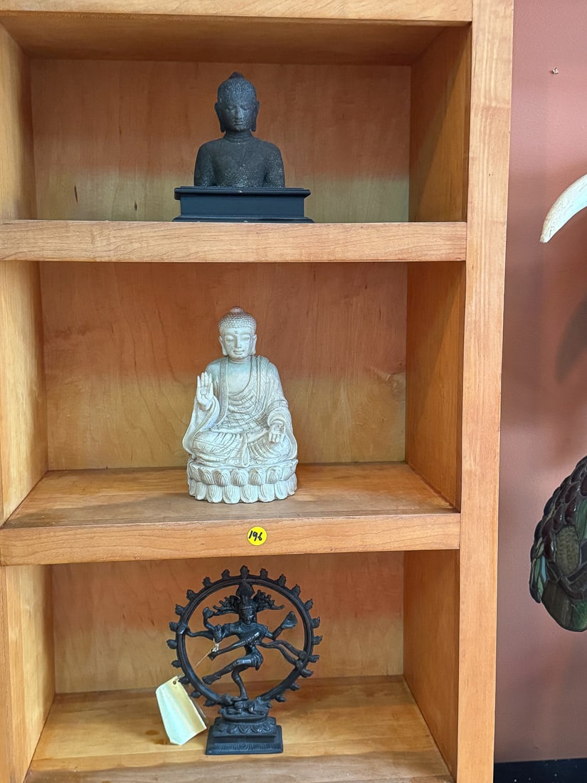 3 RELIGIOUS FIGURES, 8" X 7", 9" X 5", AND 6" X 6" (1 of 4)
