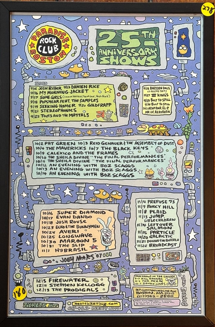 JOEY MARS 2003 CONCERT POSTER 18" X 11": JOEY MARS 2003 CONCERT POSTER 18" X 11"