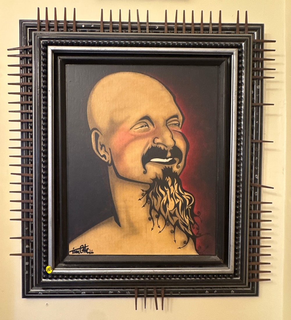 TIM OLLE "PORTRAIT OF RONNIE HAZEL" 28" X 28": TIM OLLE "PORTRAIT OF RONNIE HAZEL" 28" X 28"