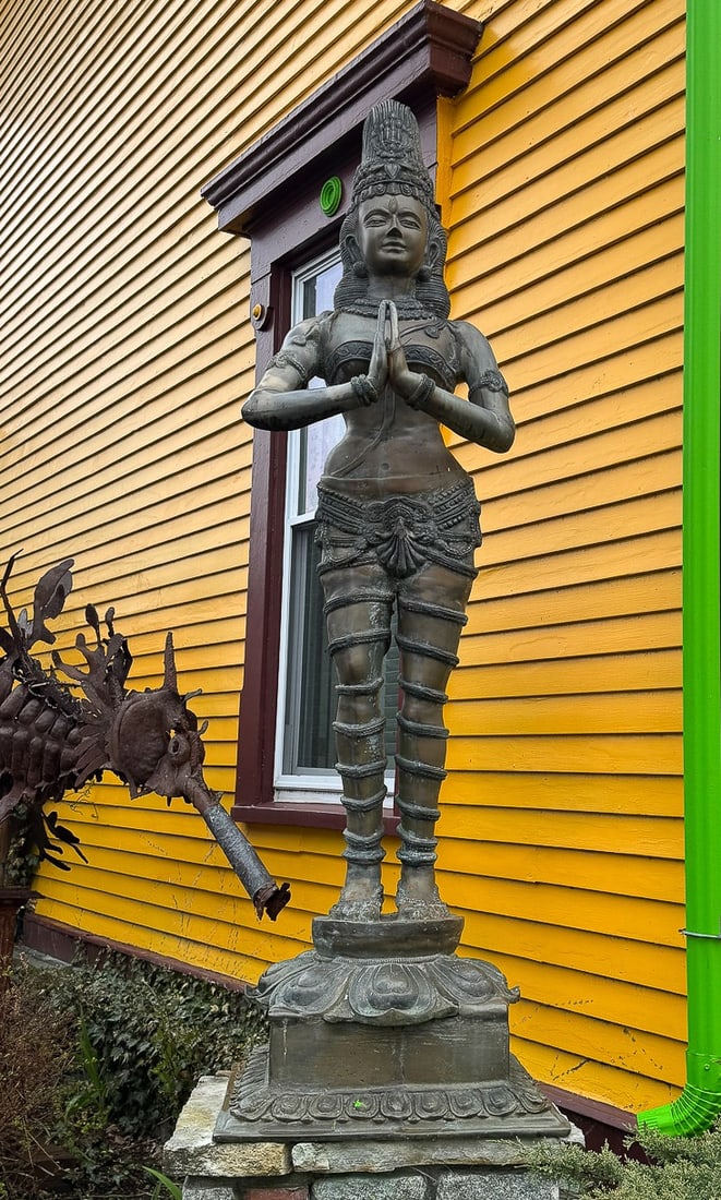 LARGE BRONZE SHIVA, 23" X 23" X 82": LARGE BRONZE SHIVA, 23" X 23" X 82"