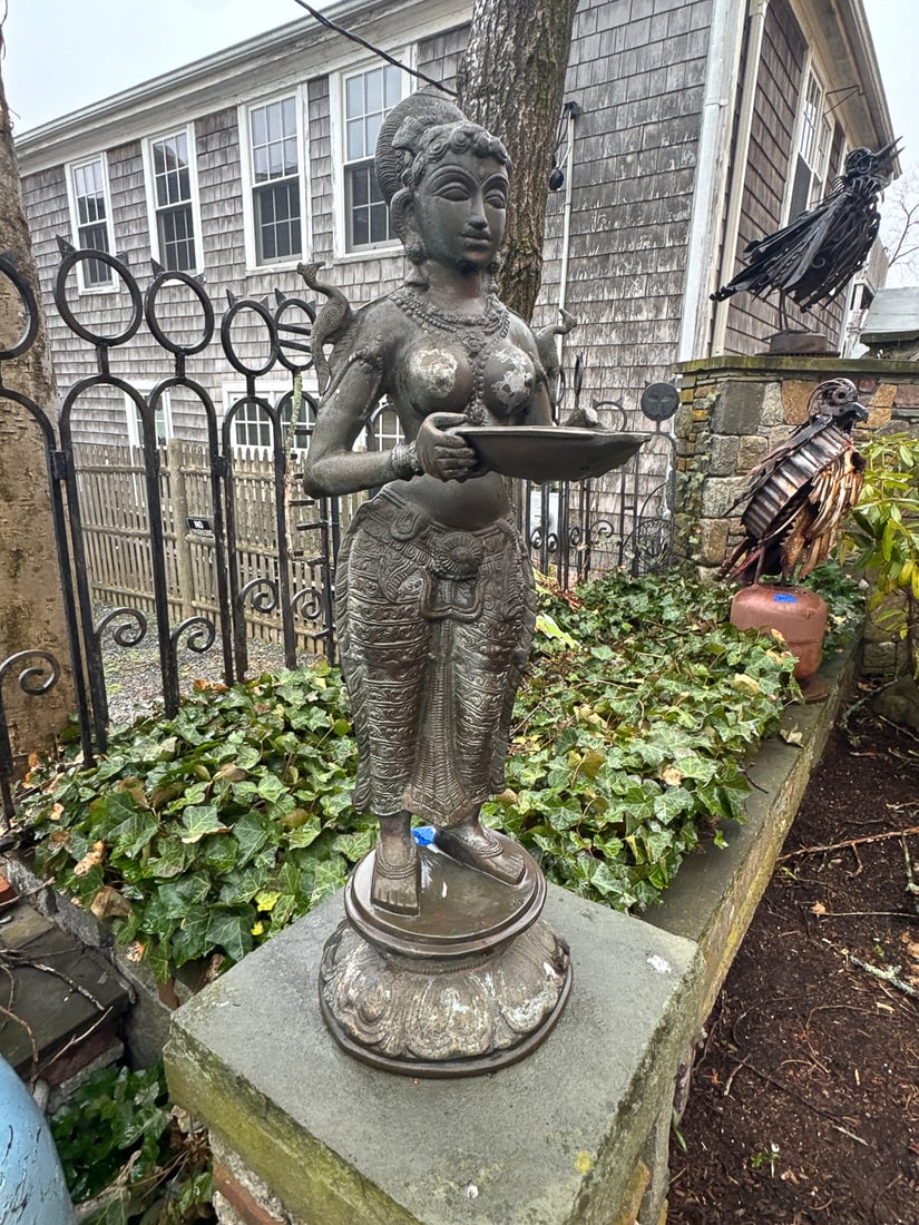 STANDING BRONZE SHIVA, 36" X 15" X 12": STANDING BRONZE SHIVA, 36" X 15" X 12"