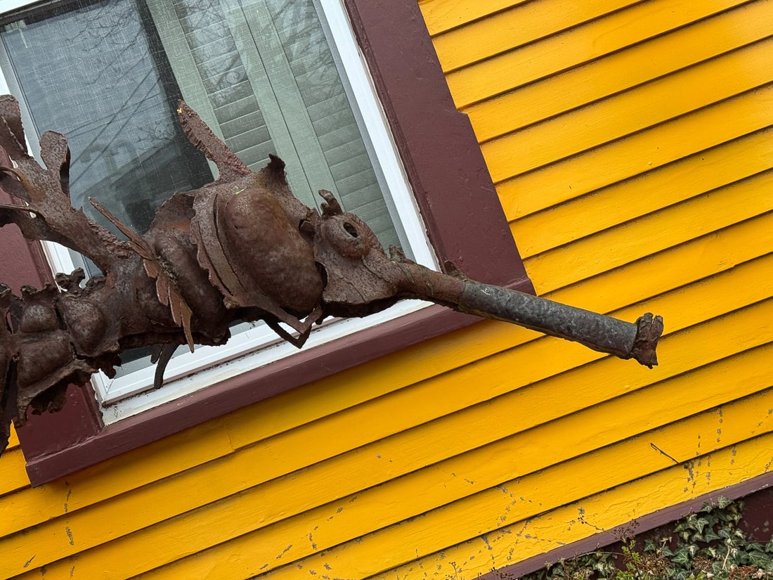 GIANT WROUGHT IRON SEA DRAGON MOSQUITO, 120" X 76" X 40" - 2