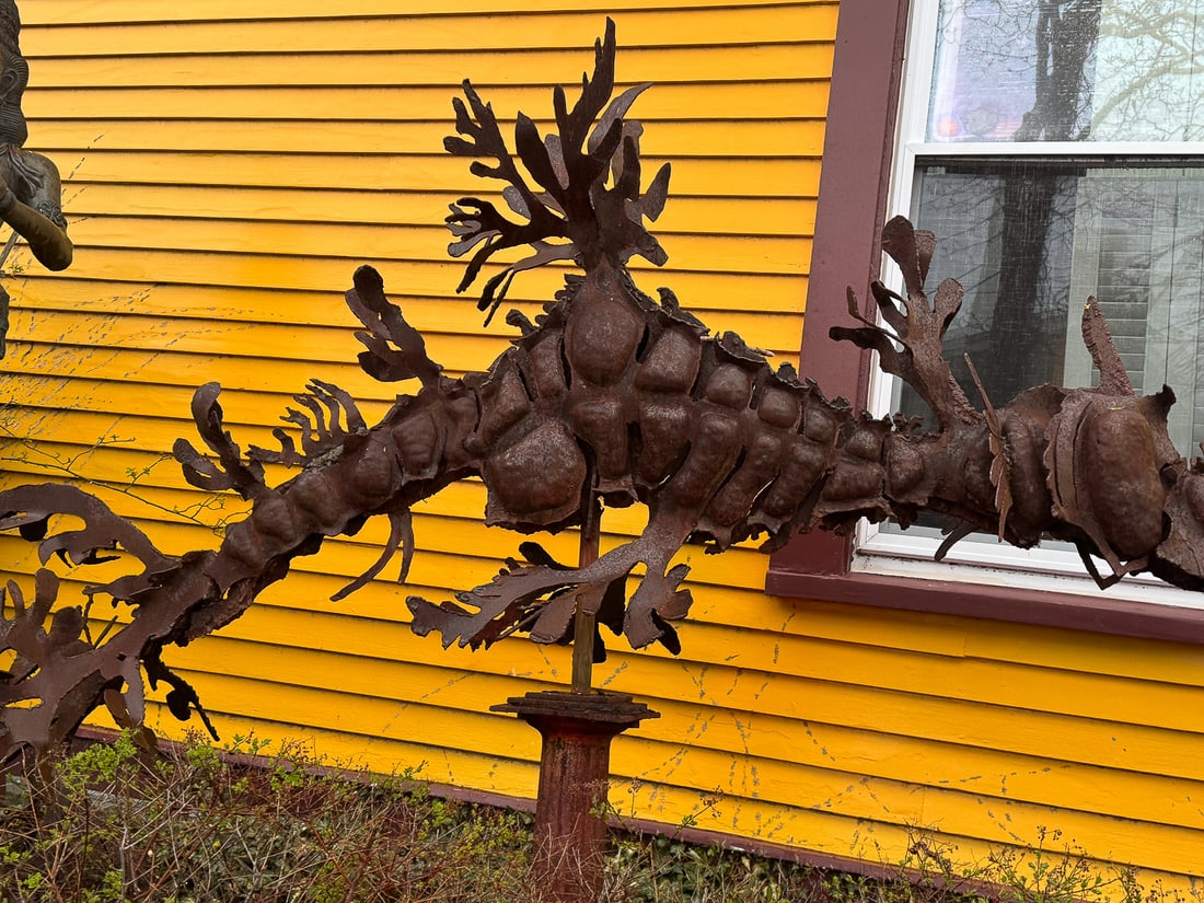 GIANT WROUGHT IRON SEA DRAGON MOSQUITO, 120" X 76" X 40" - 3