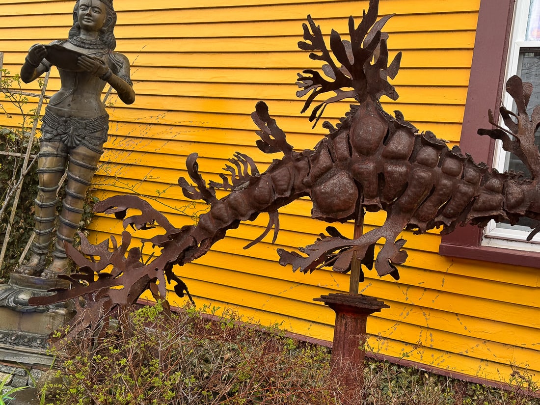 GIANT WROUGHT IRON SEA DRAGON MOSQUITO, 120" X 76" X 40" - 4