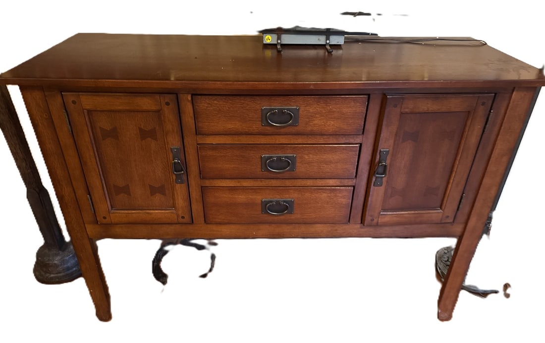 MISSION OAK SIDEBOARD, 54" X 18" X 40" (1 of 1)