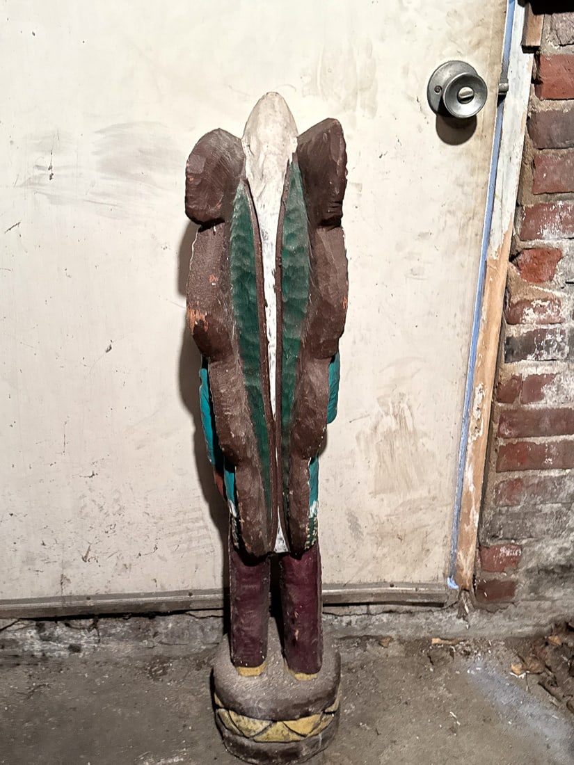 20TH C. CIGAR STORE INDIAN, 40" TALL - 4
