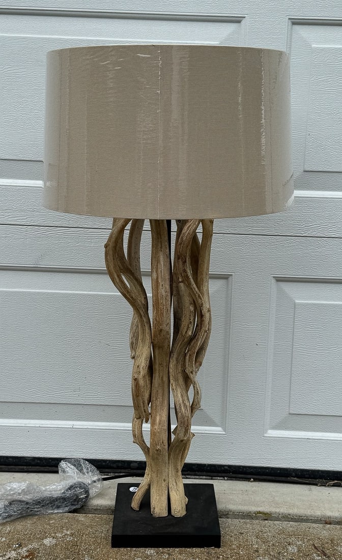 DRIFTWOOD LAMP, 16" DIAMETER X 34" TALL (1 of 4)