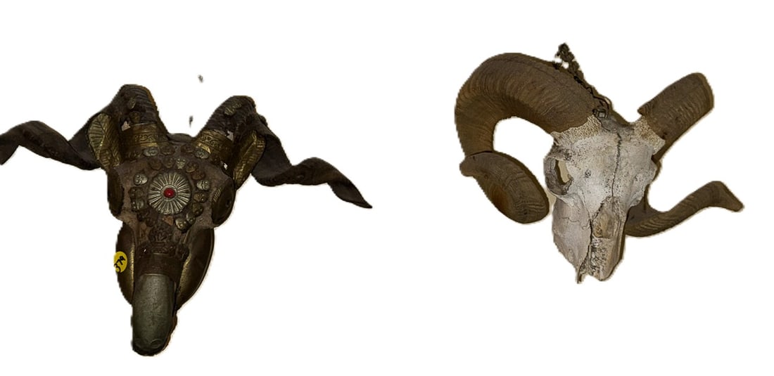 2 RAM HEADS, 10" X 7" X 11" (1 of 3)