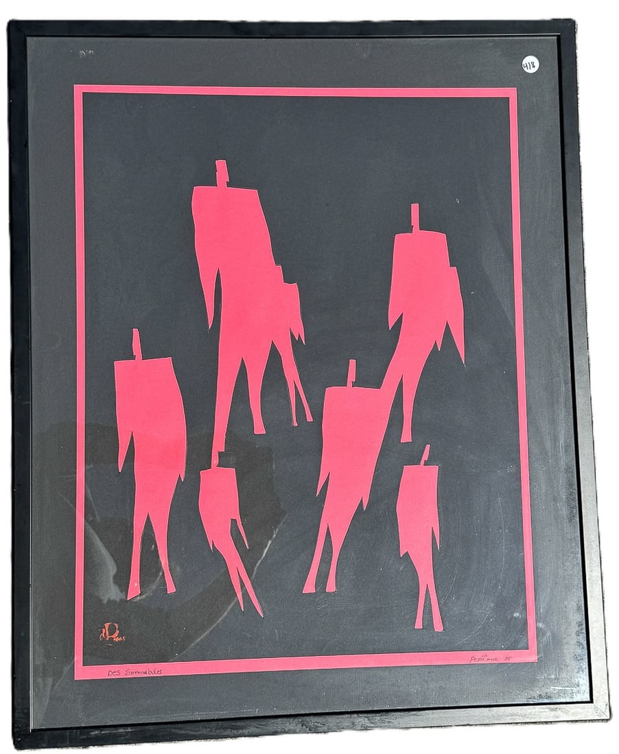 RICHARD PEPITONE "DES SOMMALLOES" CUT PAPER, 25" X 31" (1 of 4)