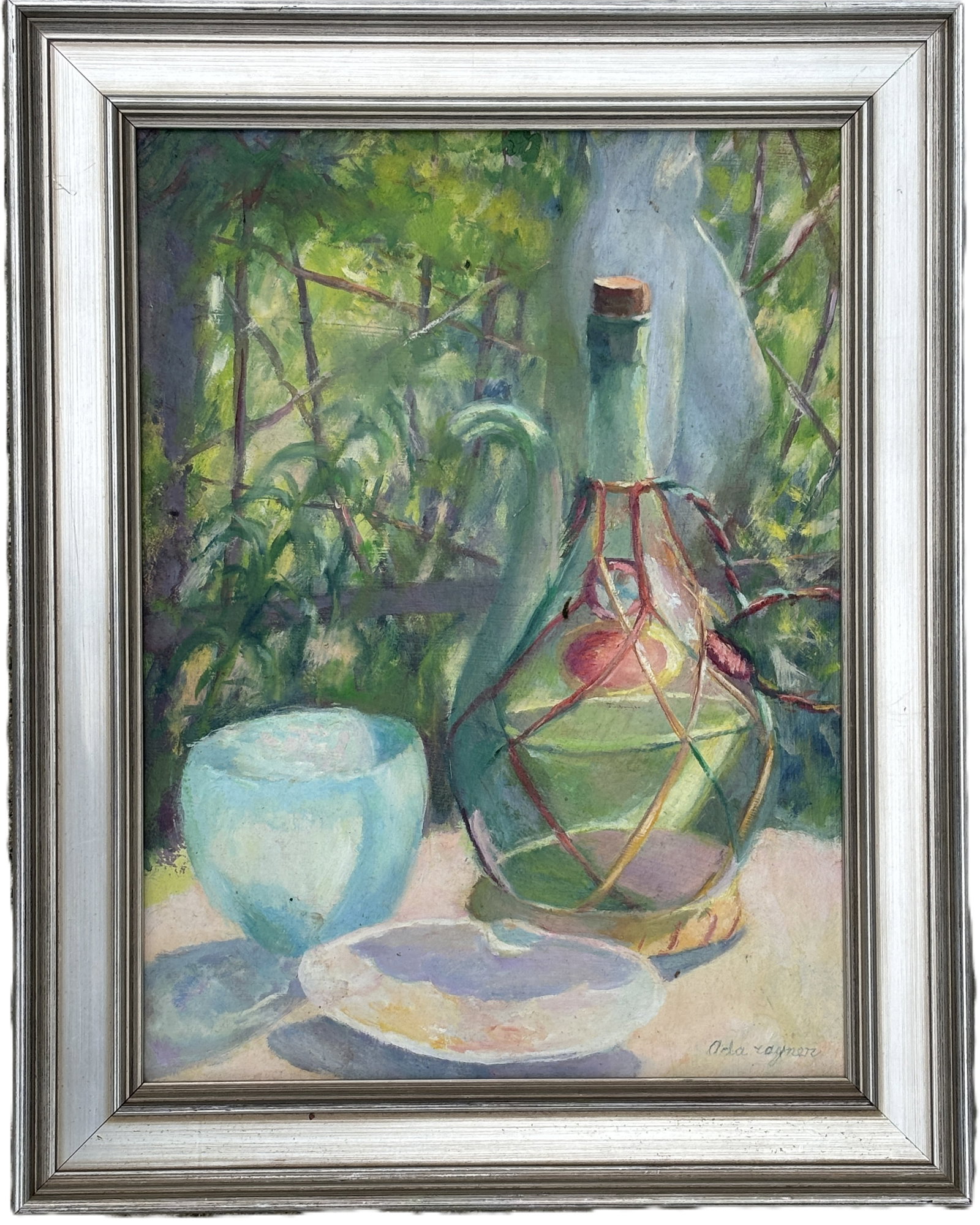 ADA CAYMEN "STILL LIFE WITH BOTTLE" 18.5" X 20", 11.5" X 16" (1 of 3)
