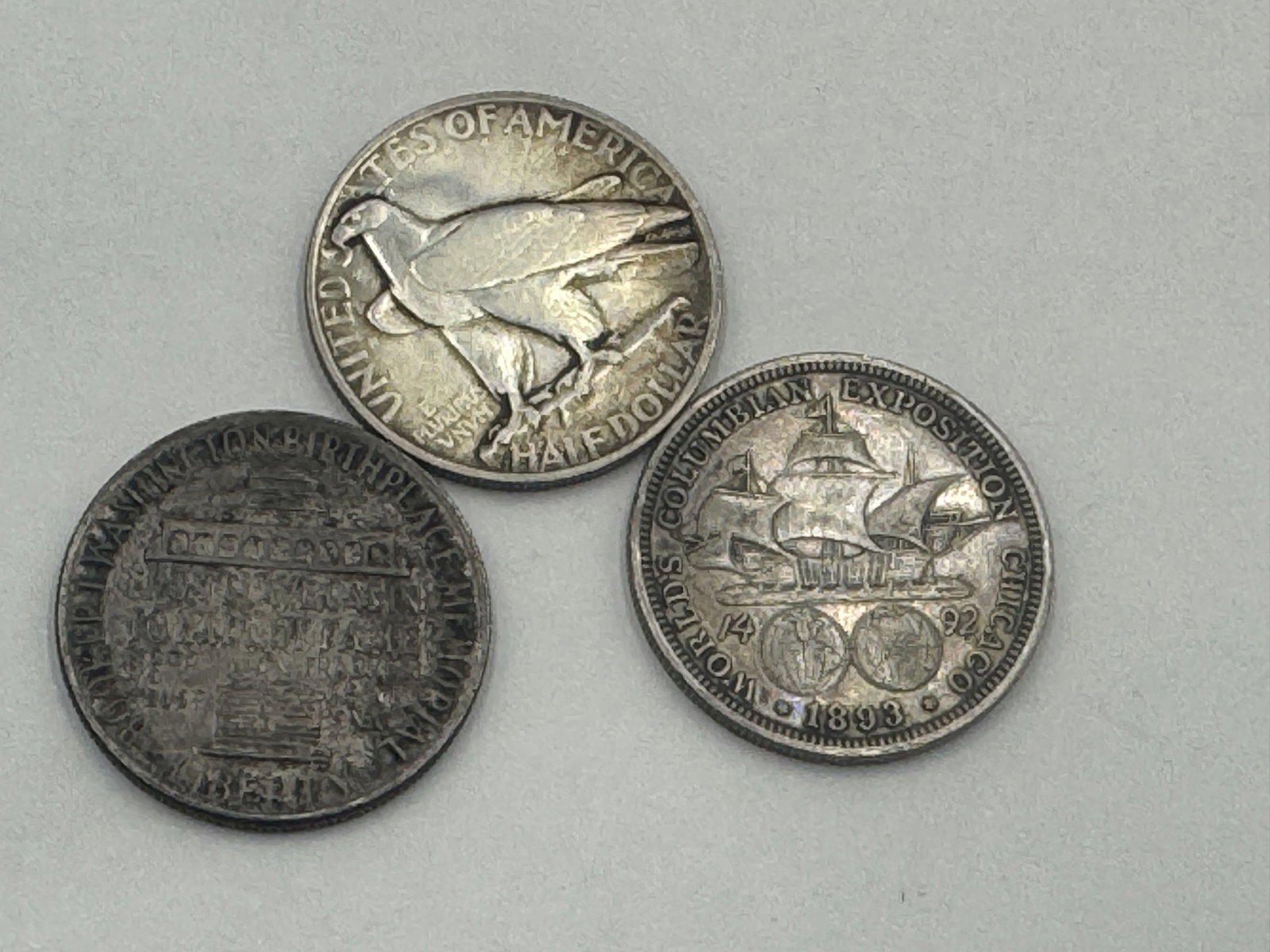 3 COMMEMORATIVE HALF DOLLARS - 6