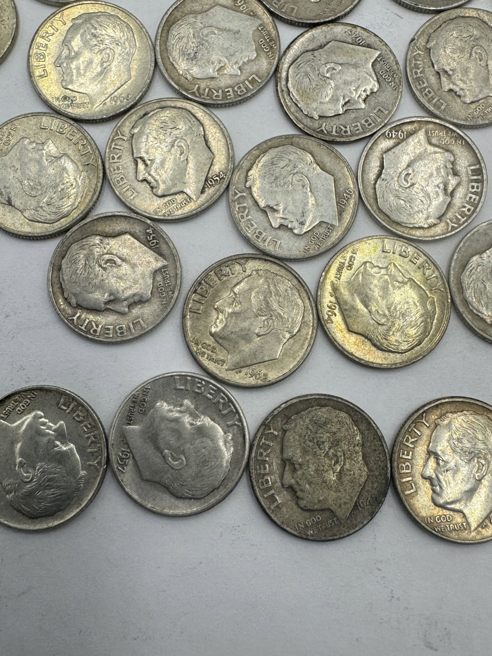 SILVER ROOSEVELT DIMES - 3