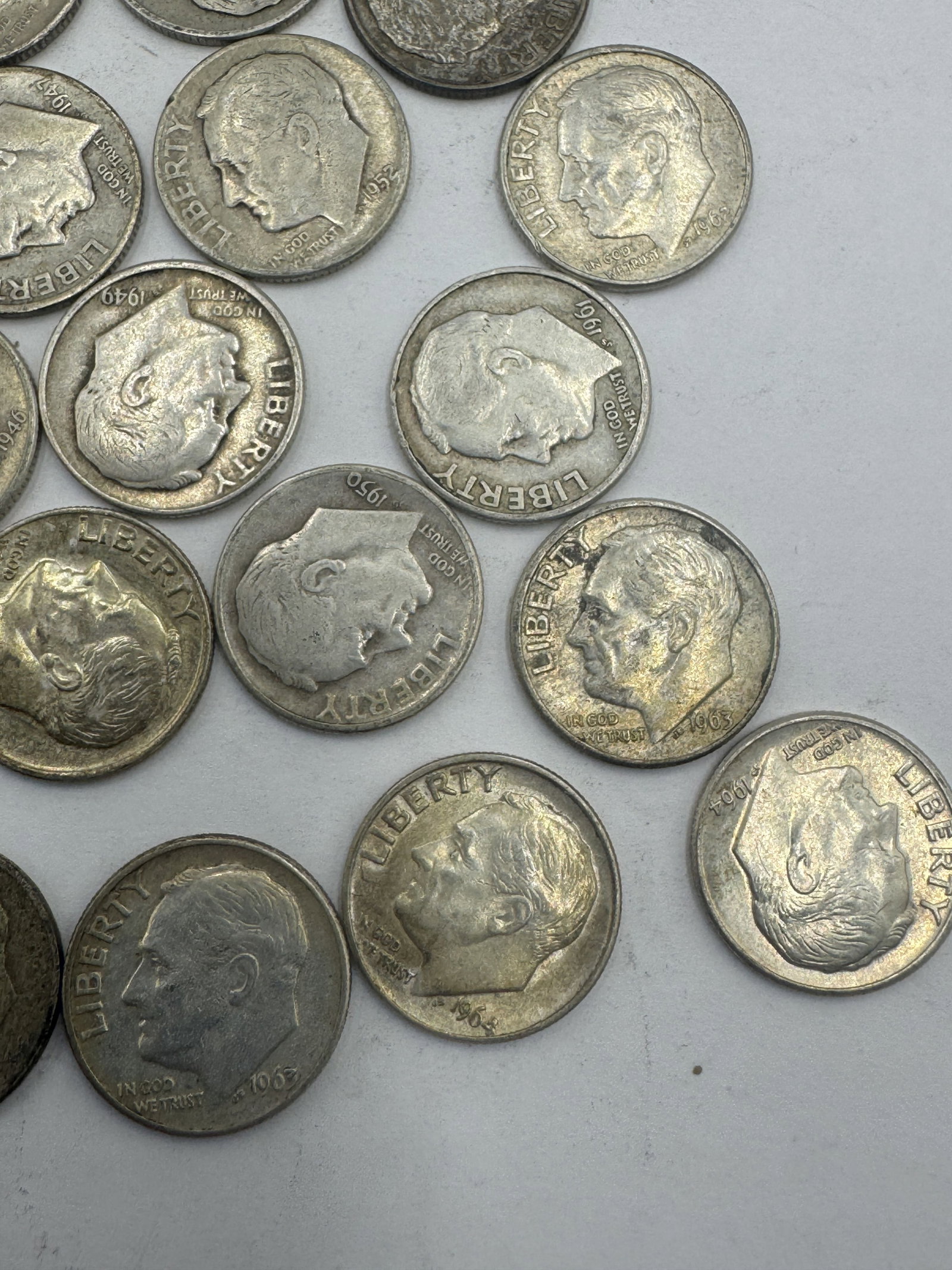 SILVER ROOSEVELT DIMES - 4