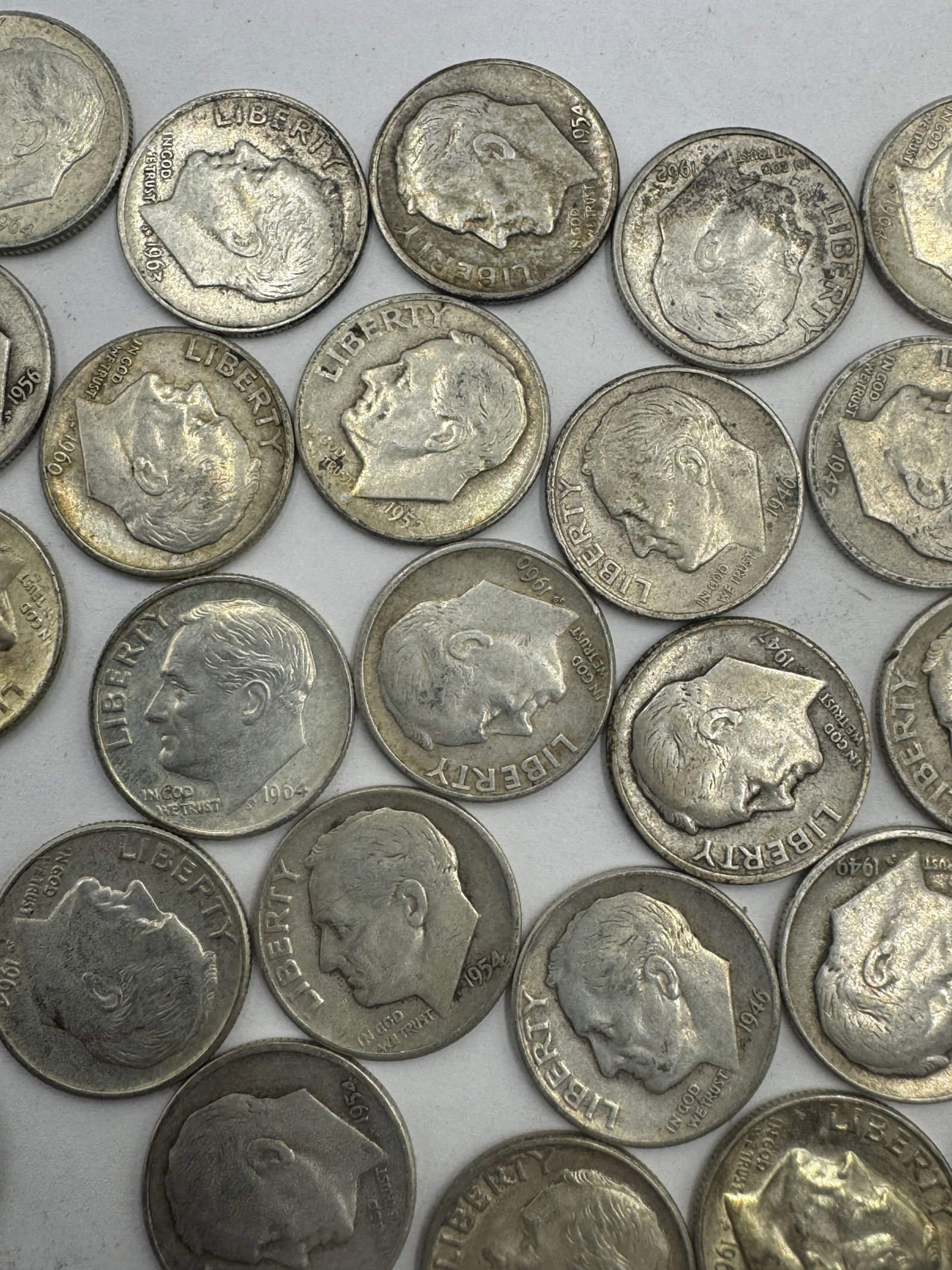 SILVER ROOSEVELT DIMES - 6