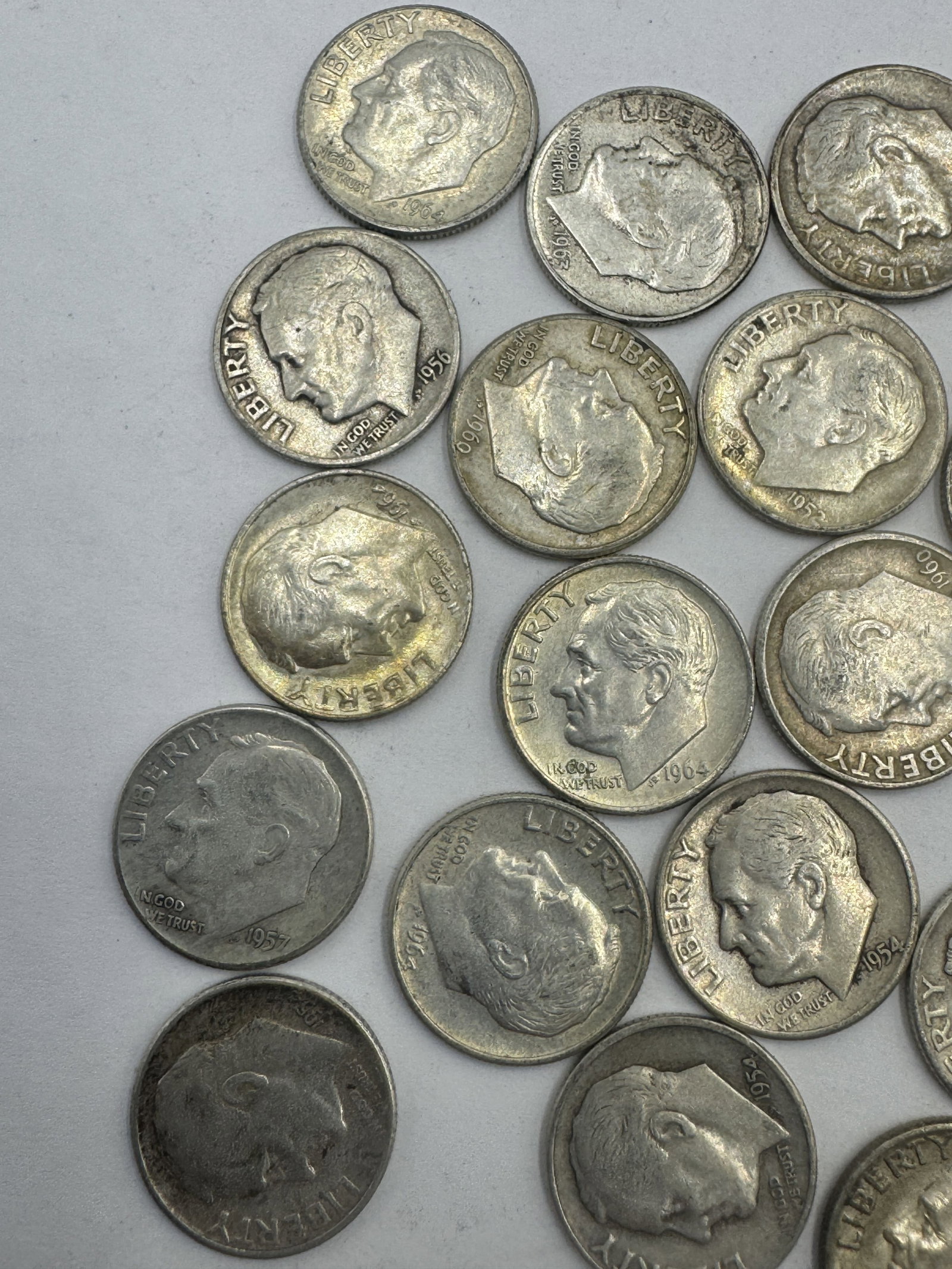 SILVER ROOSEVELT DIMES - 7