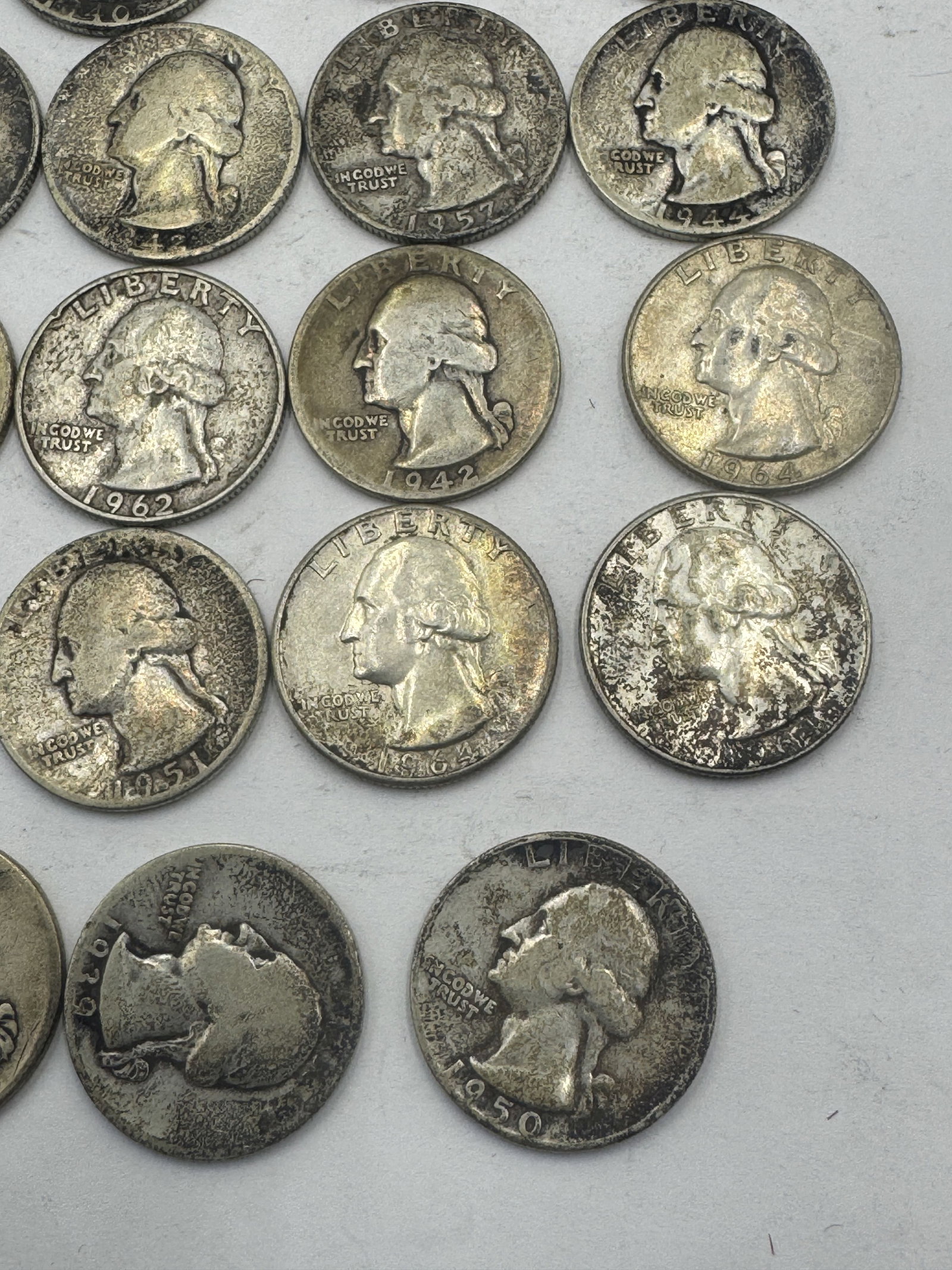 29 SILVER US QUARTERS - 5