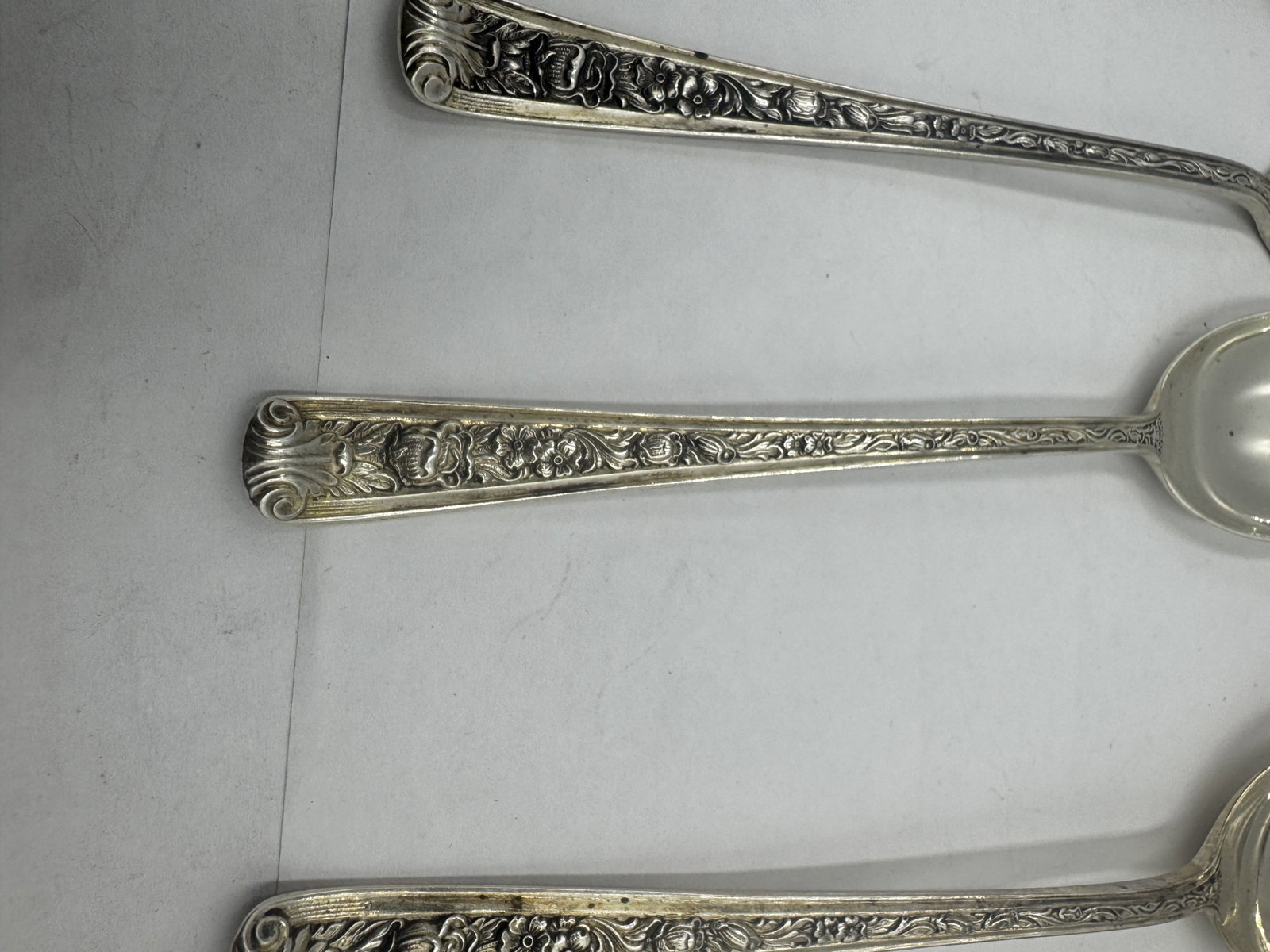 WATSON STERLING SILVER SERVICE IN WINDSOR ROSE PATTERN 47.3 OZT - 5