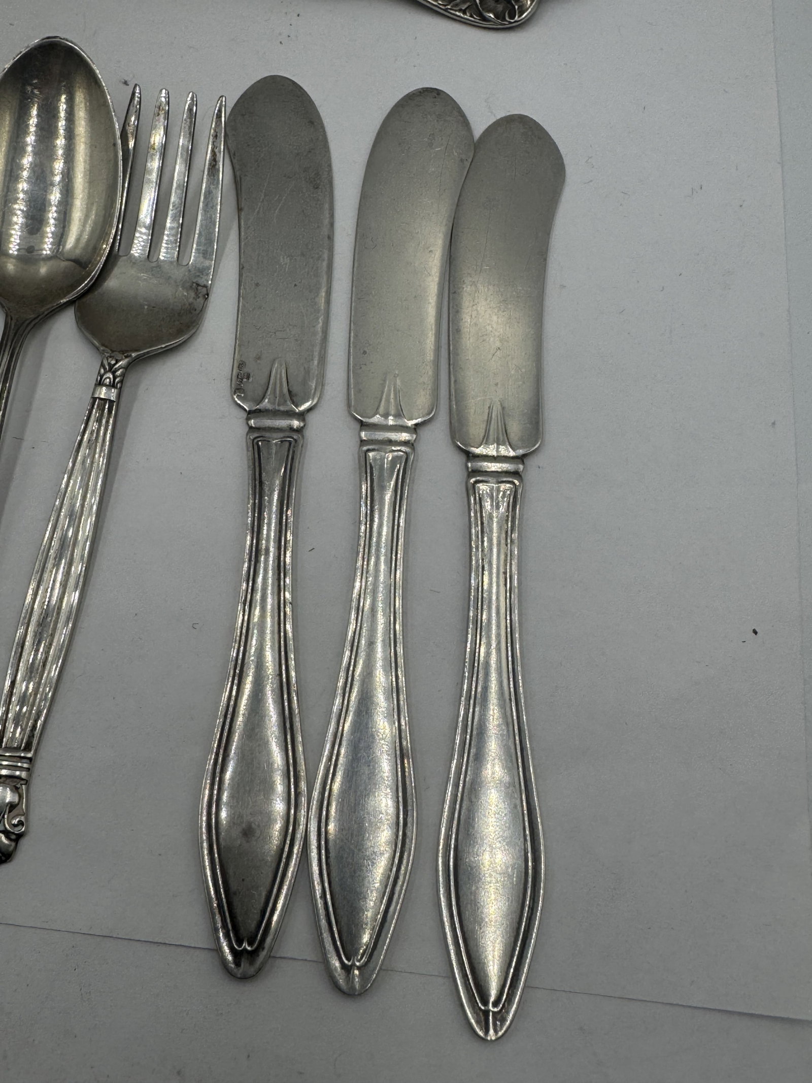 STERLING SILVER FLATWARE LOT - 2