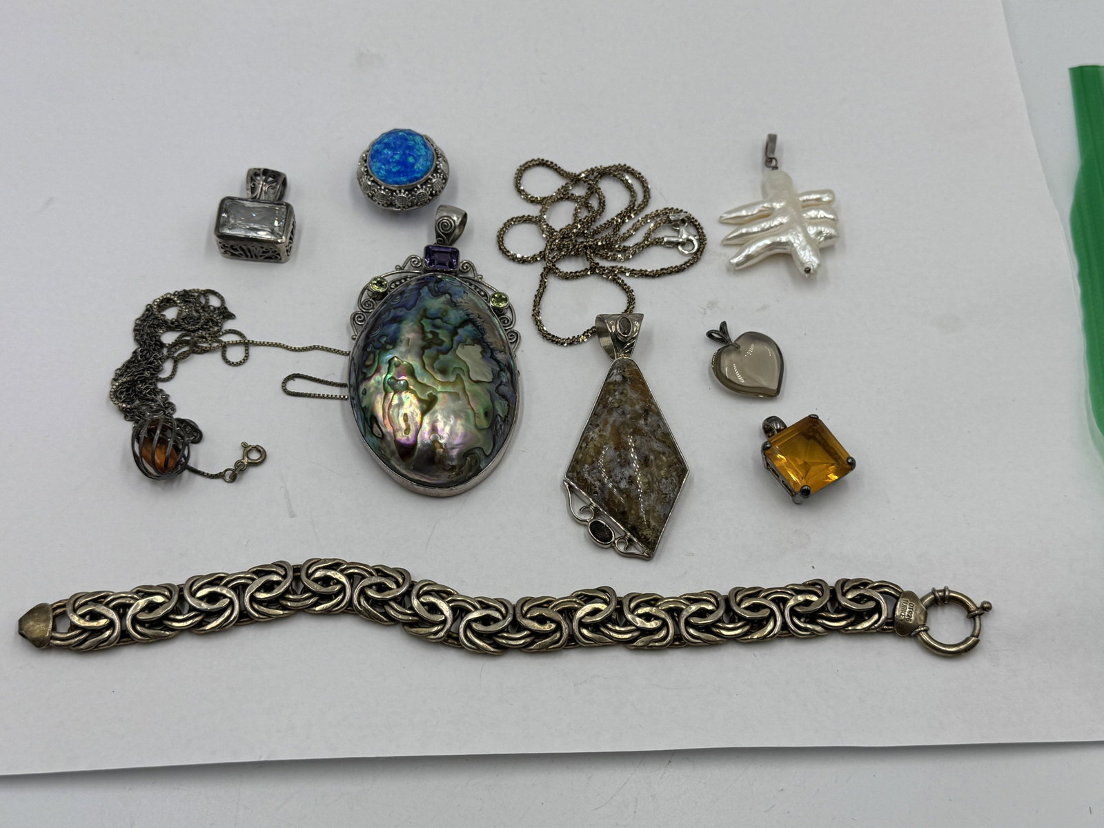 MOSTLY STERLING SILVER NECKLACES, PENDANTS, AND BRACELETS (1 of 5)