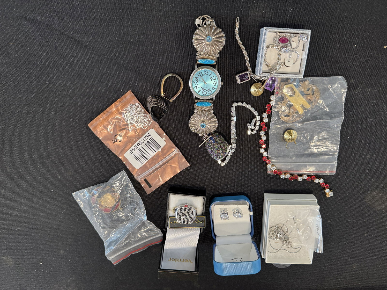 MISC SILVER JEWELRY LOT (1 of 5)