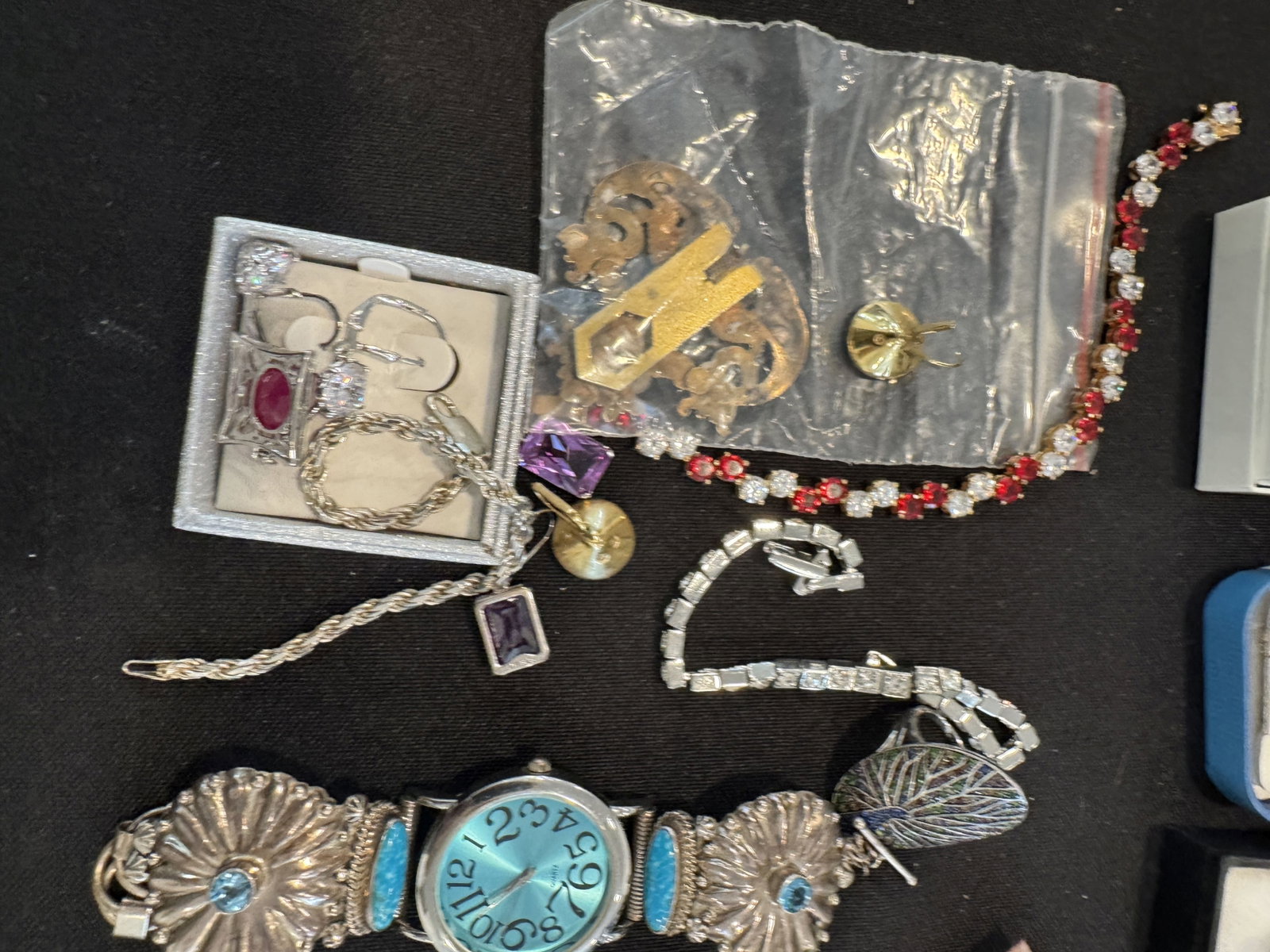 MISC SILVER JEWELRY LOT - 2
