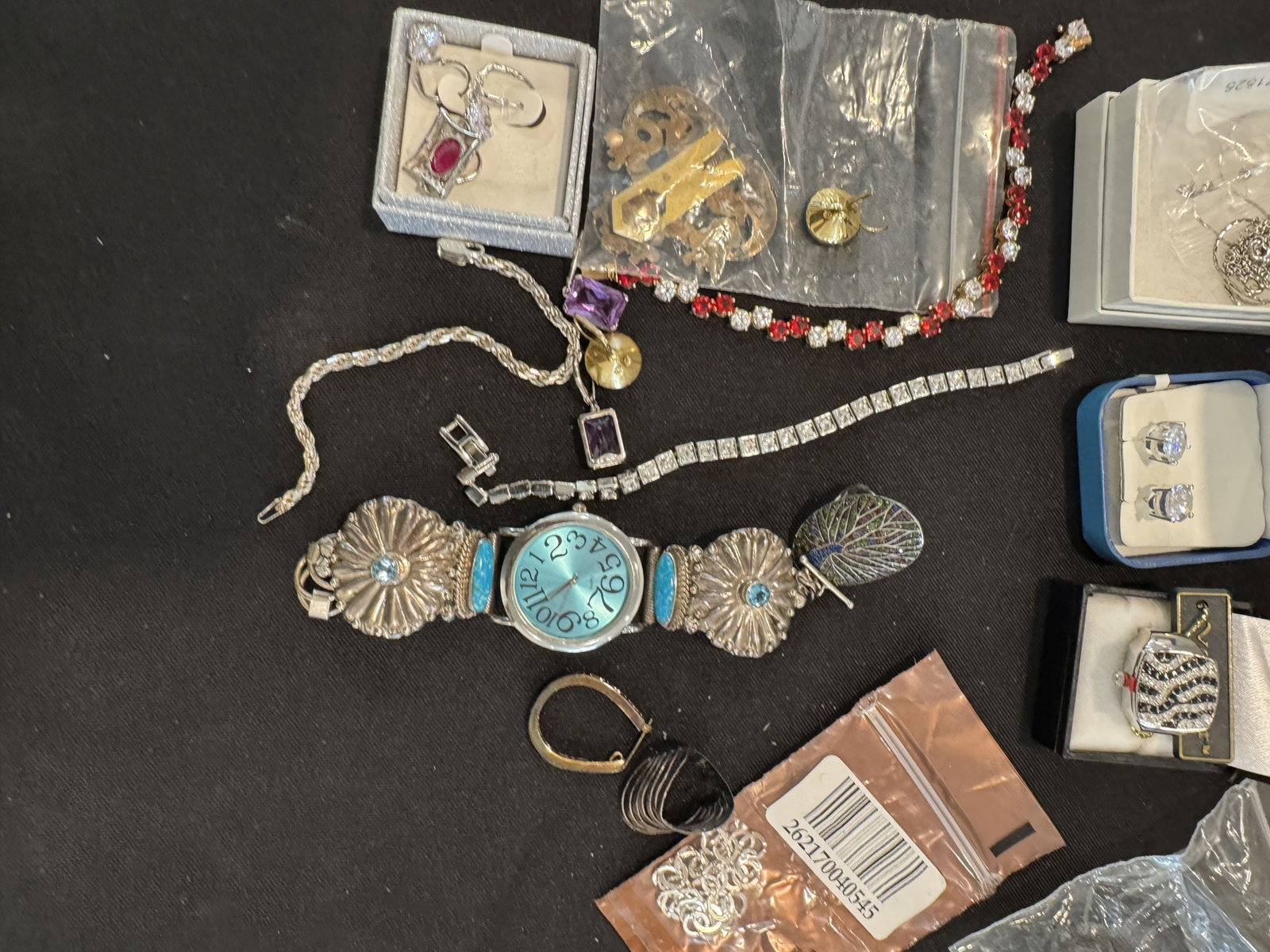 MISC SILVER JEWELRY LOT - 5