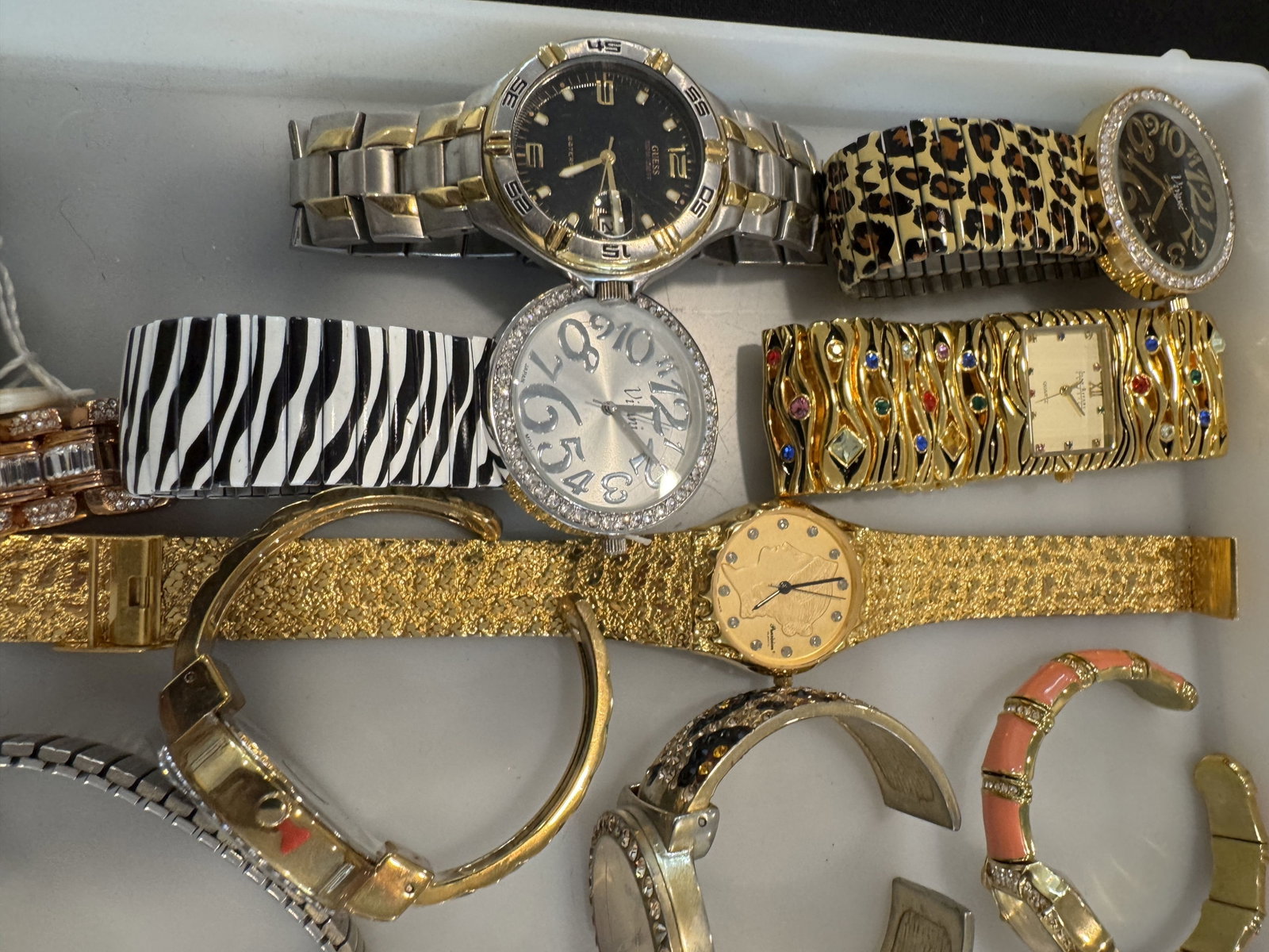 LARGE LOT FLASHY WRISTWATCHES - 2