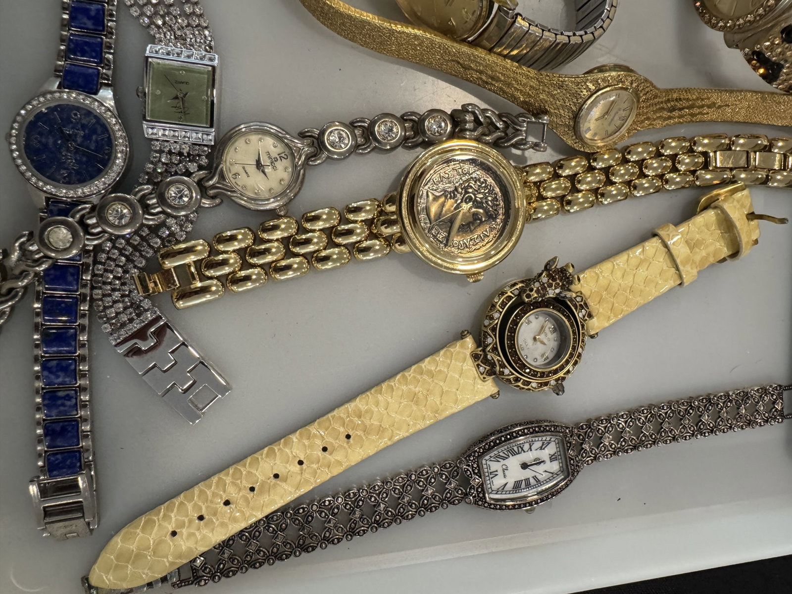 LARGE LOT FLASHY WRISTWATCHES - 4