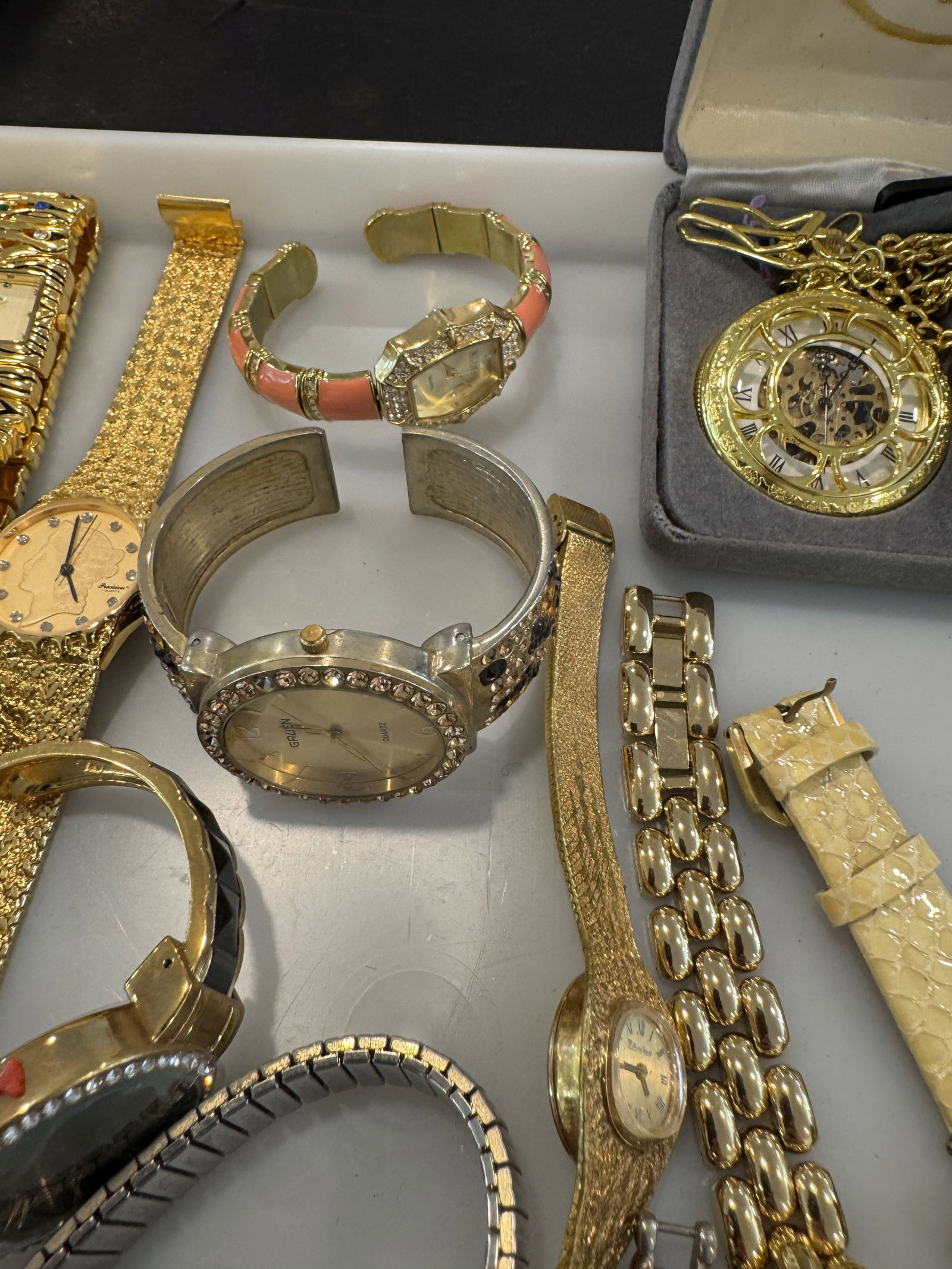 LARGE LOT FLASHY WRISTWATCHES - 5
