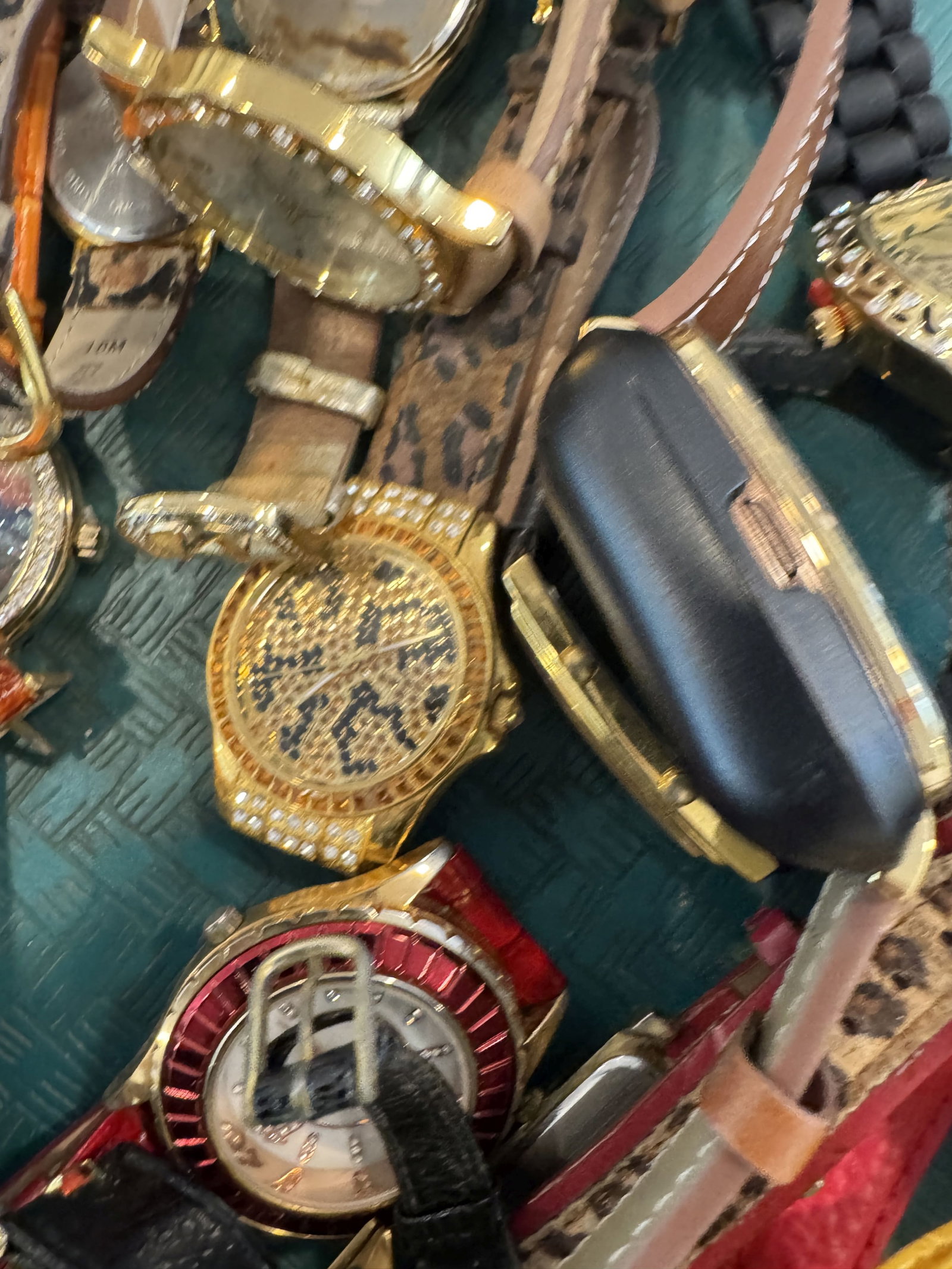 LARGE LOT FLASHY WRISTWATCHES - 6