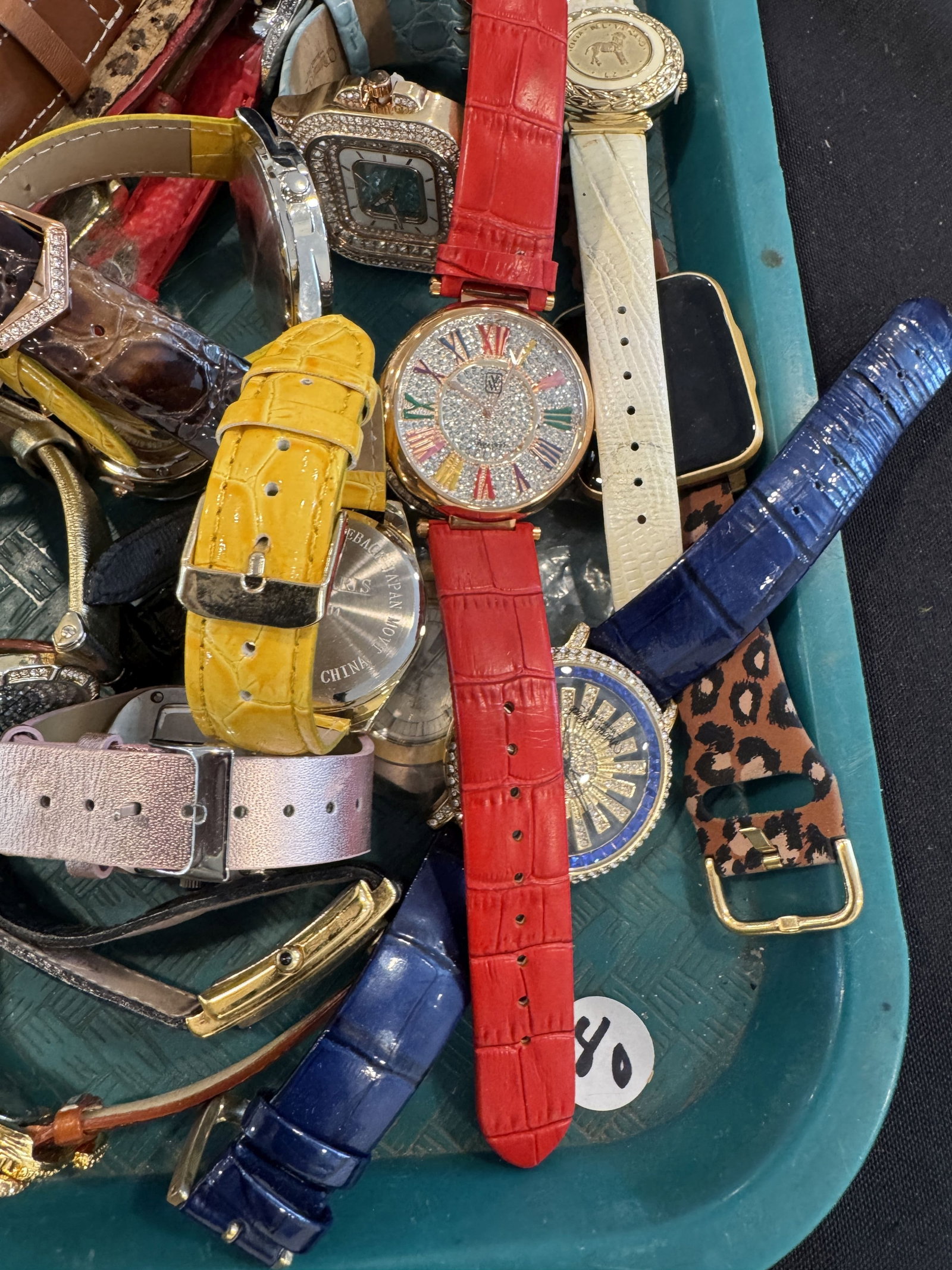 LARGE LOT FLASHY WRISTWATCHES - 8