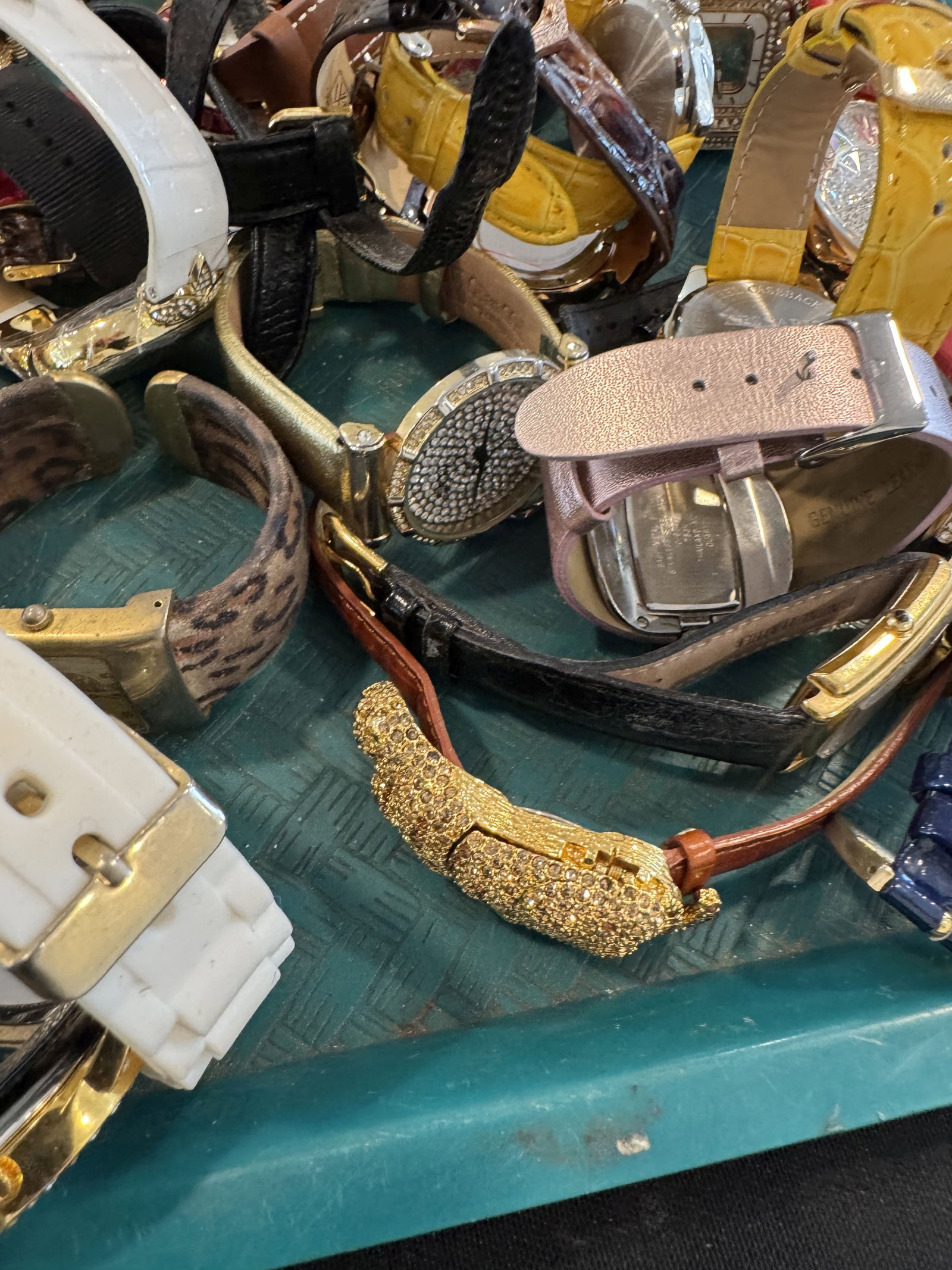 LARGE LOT FLASHY WRISTWATCHES - 9