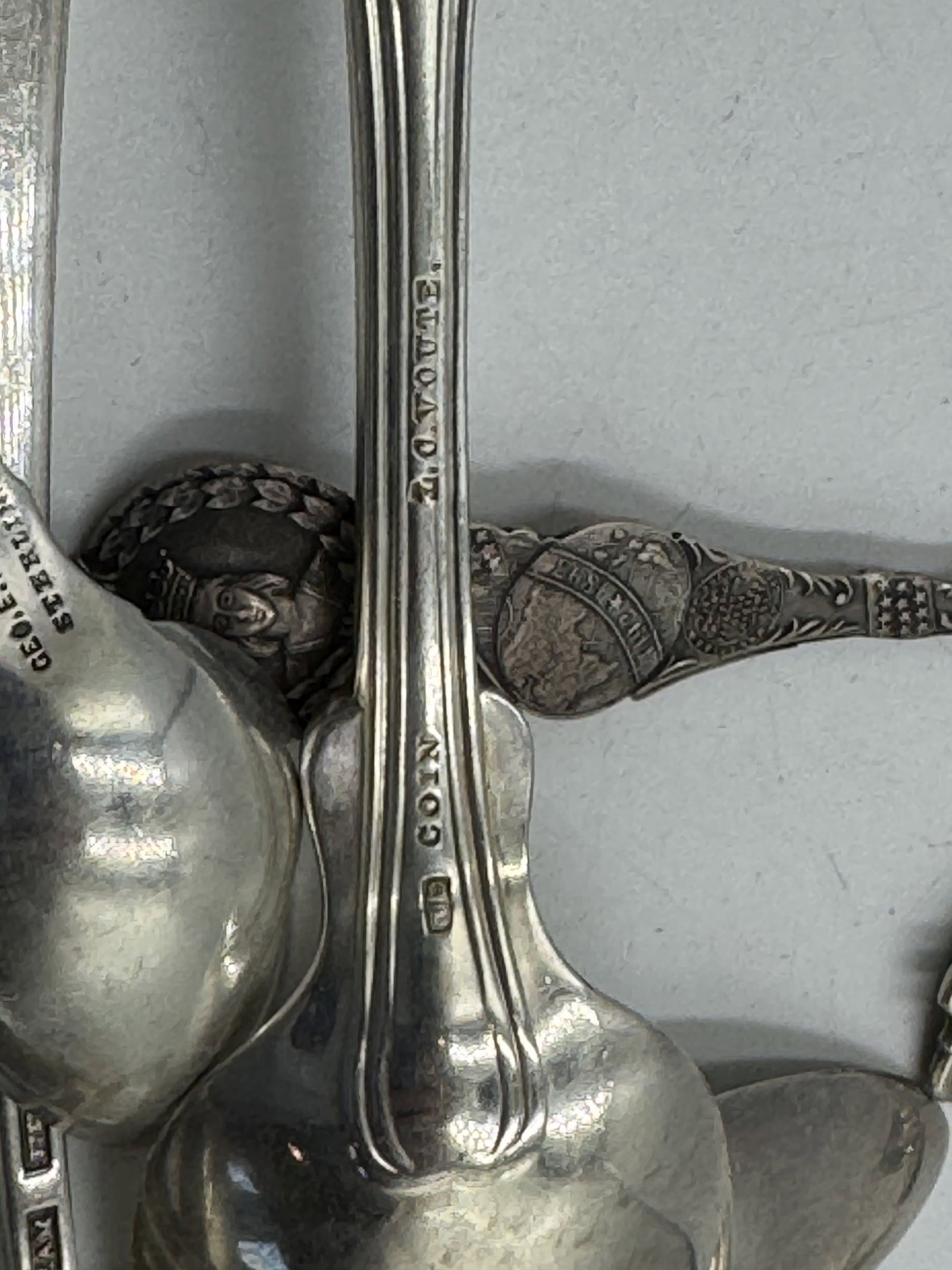 14 PIECES STERLING SILVER FLATWARE, 9.4 OZT - 14