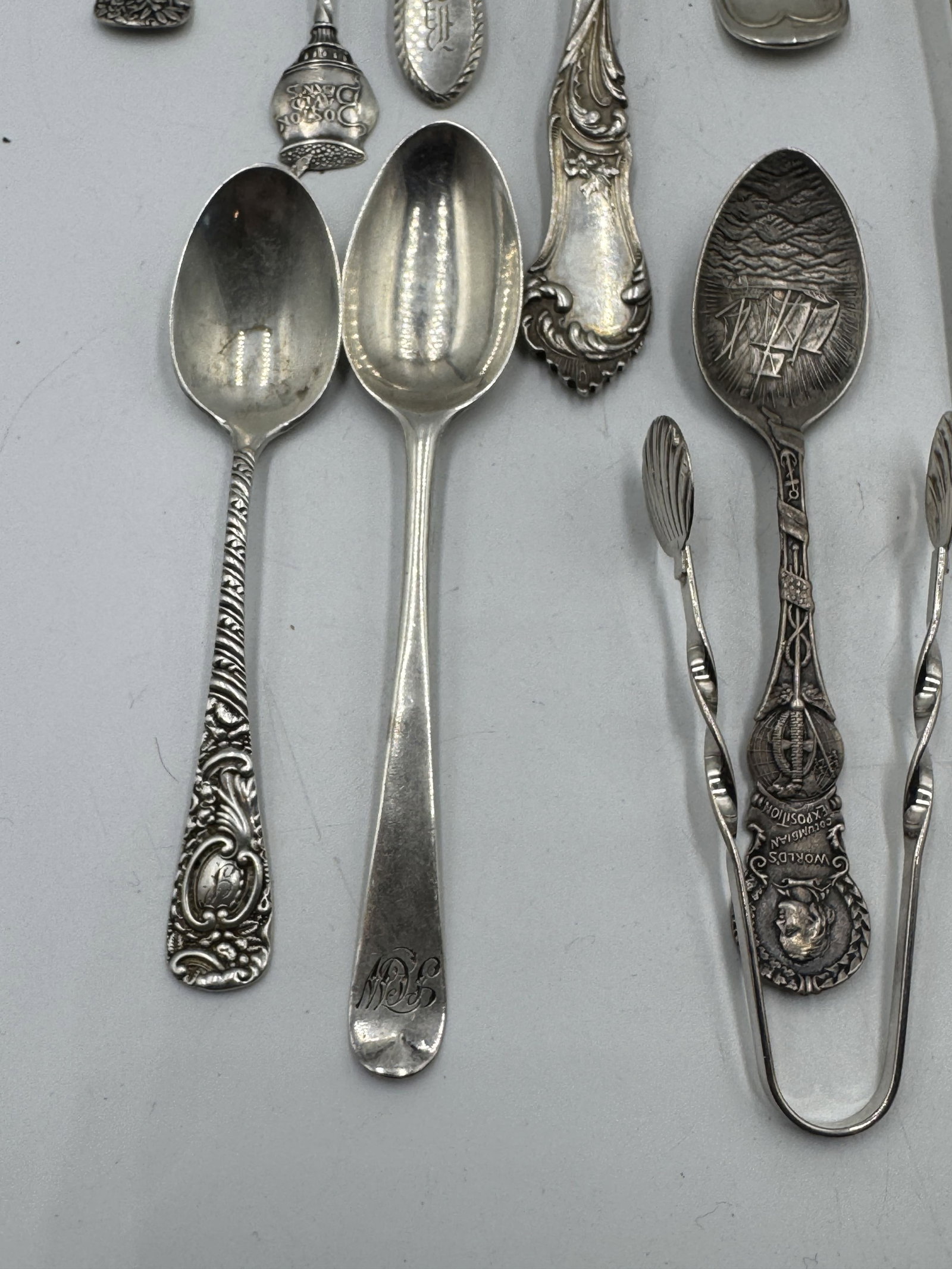 14 PIECES STERLING SILVER FLATWARE, 9.4 OZT - 2