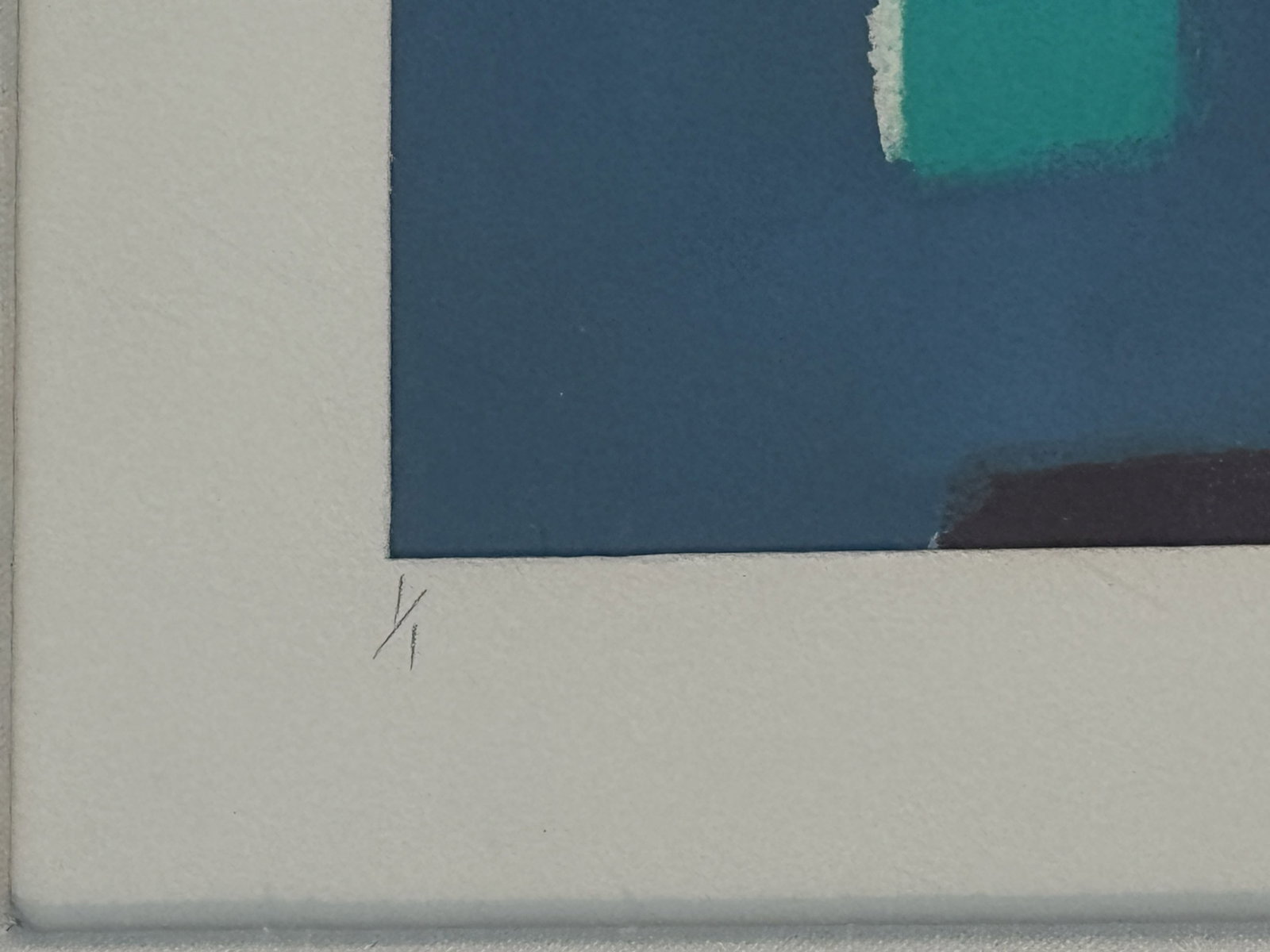 FRED TULLIS, "ON THE MOVE I" , SIGNED MONO PRINT 1/1PRINT 41" X 53" , 24" X 36" SIGHT - 6