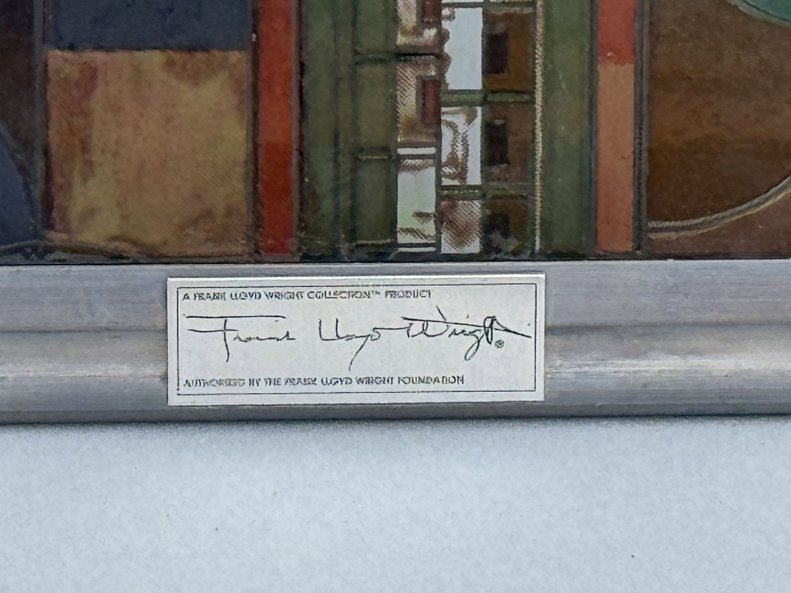 FRANK LLOYD WRIGHT STAINED GLASS PANEL - 5