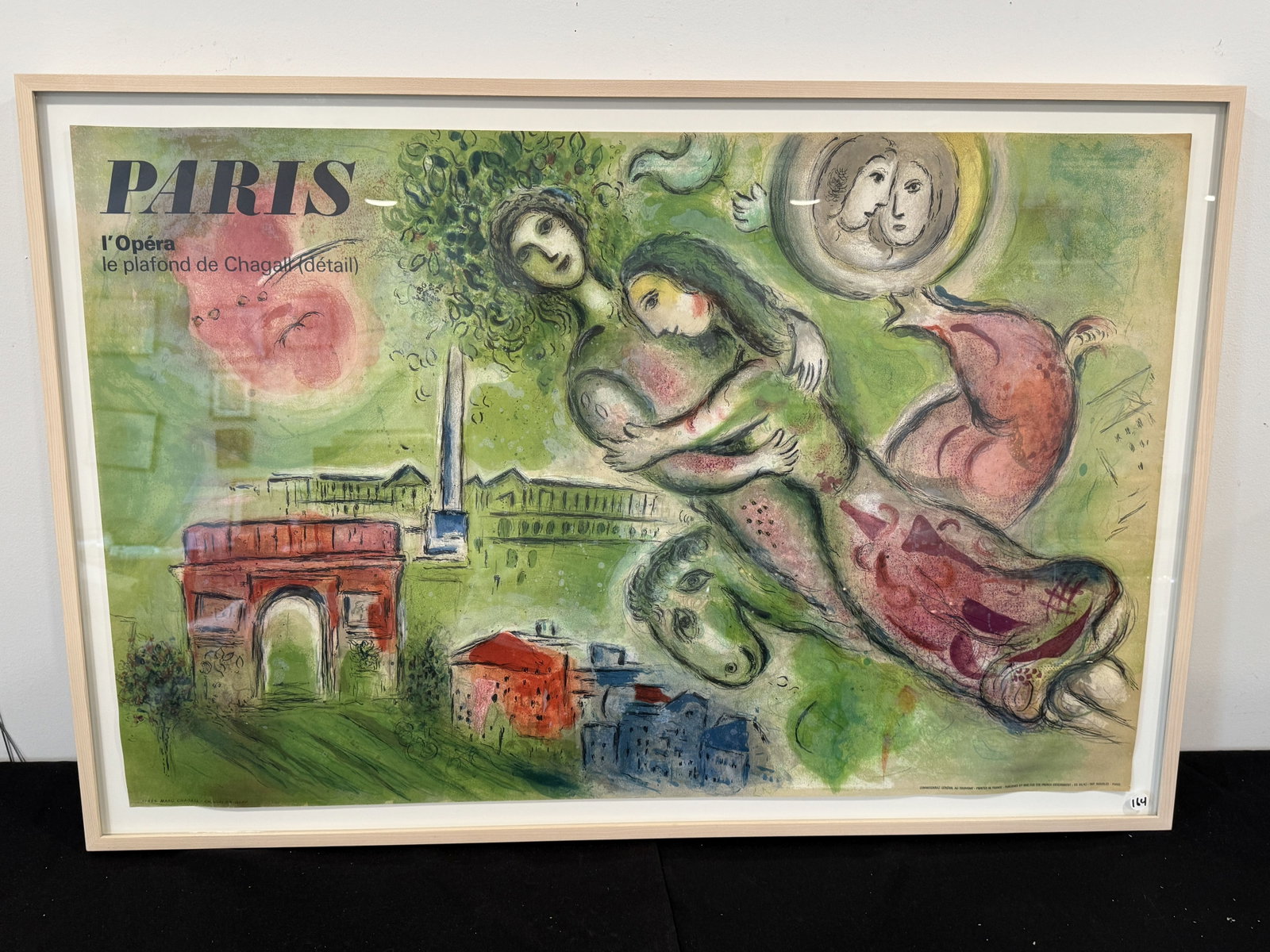 MARK CHAGALL PARIS ED. 65/42, 28.5" X 42" FRAMED AND 24.5" X 38" SIGHT (1 of 7)