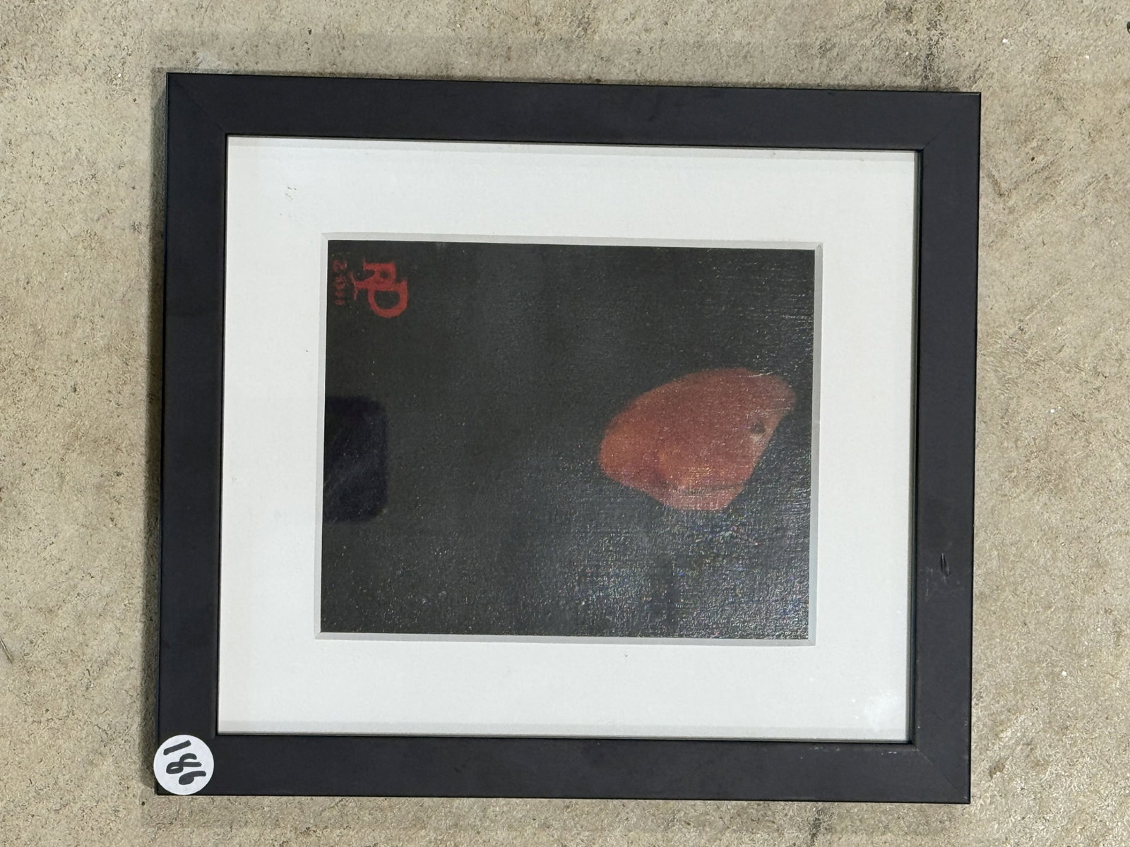 RICHARD PEPITONE OIL ON BOARD, 10.5" X 9" FRAMED AND 6.25" X 5.25" SIGHT: RICHARD PEPITONE OIL ON BOARD, 10.5" X 9" FRAMED AND 6.25" X 5.25" SIGHT. ITEM FROM THE COLLECTION OF RONALD HAZEL
