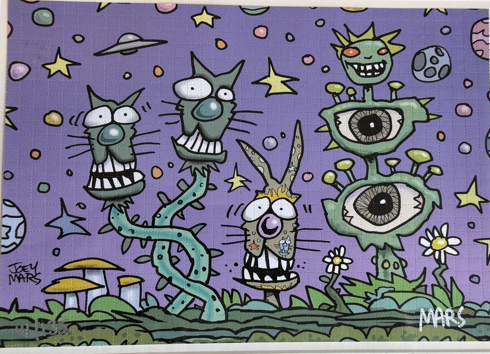JOEY MARS PAINTING AND PRINT, 11.5" X 14.25" AND SMALLER (1 of 2)